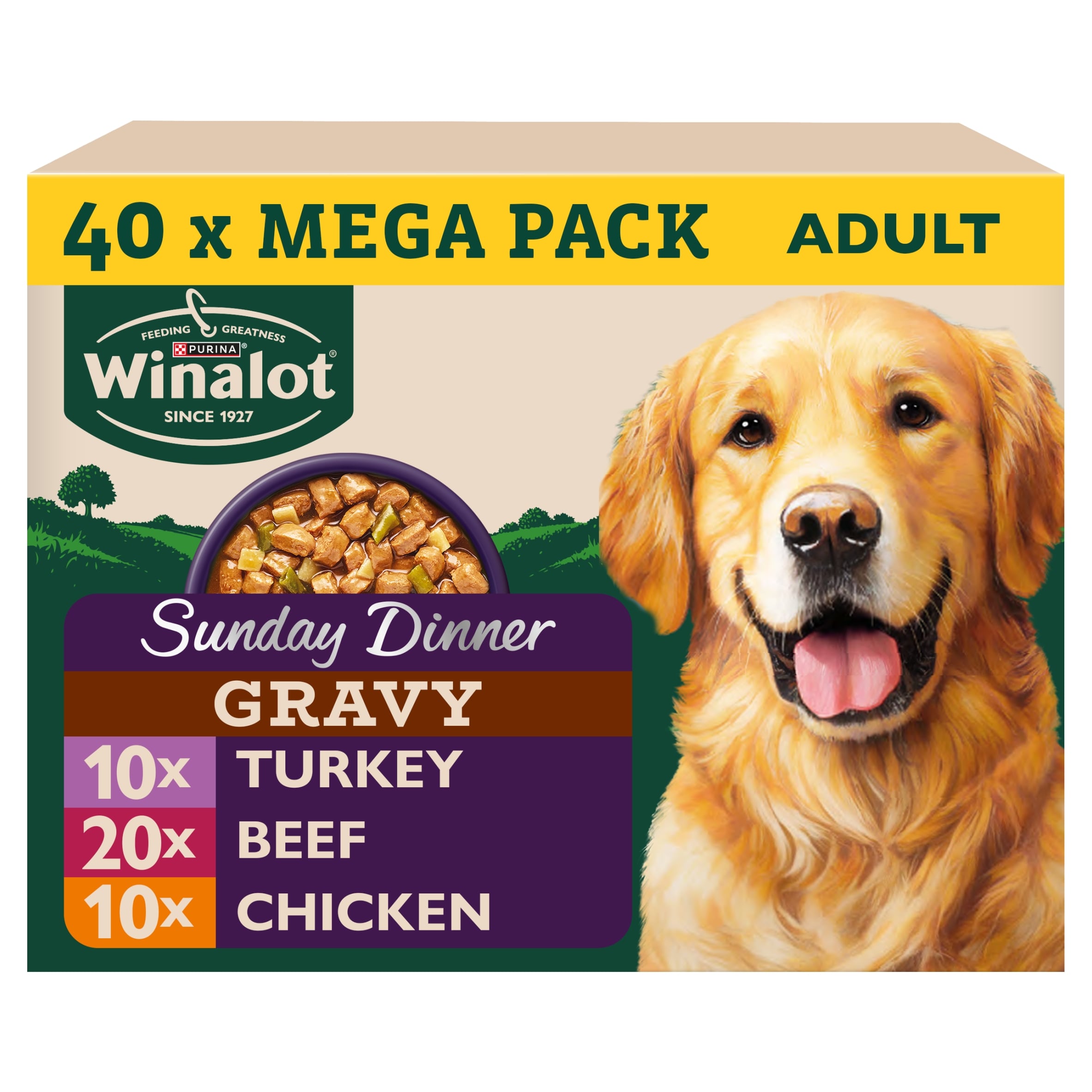 Winalot Sunday Dinner Mixed in Gravy Wet Dog Food