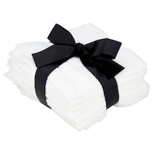 F&F Home White Antimicrobial Hot Cloths 7 Pack
