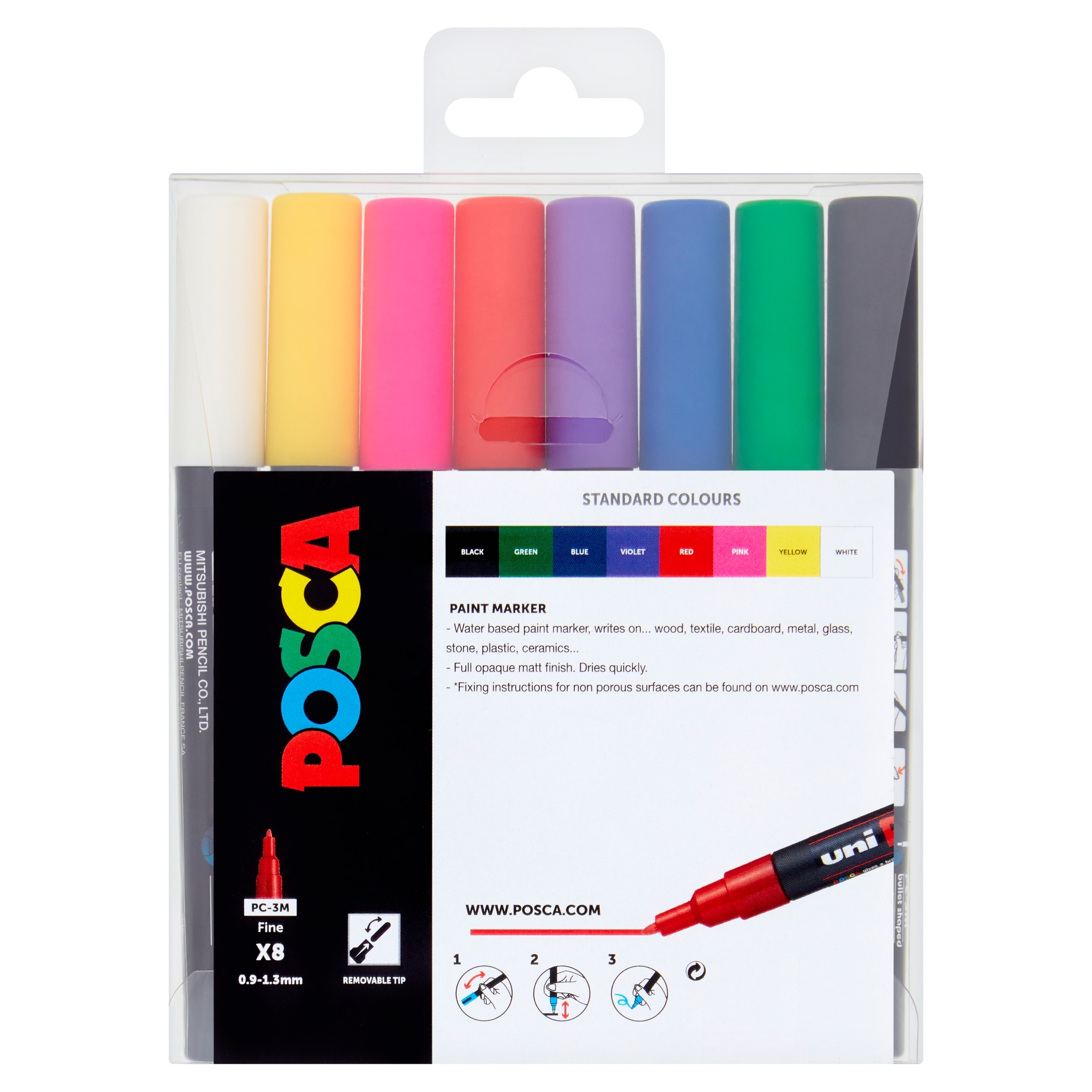 Posca Paint Markers Fine 8 Pack thumbnail 3