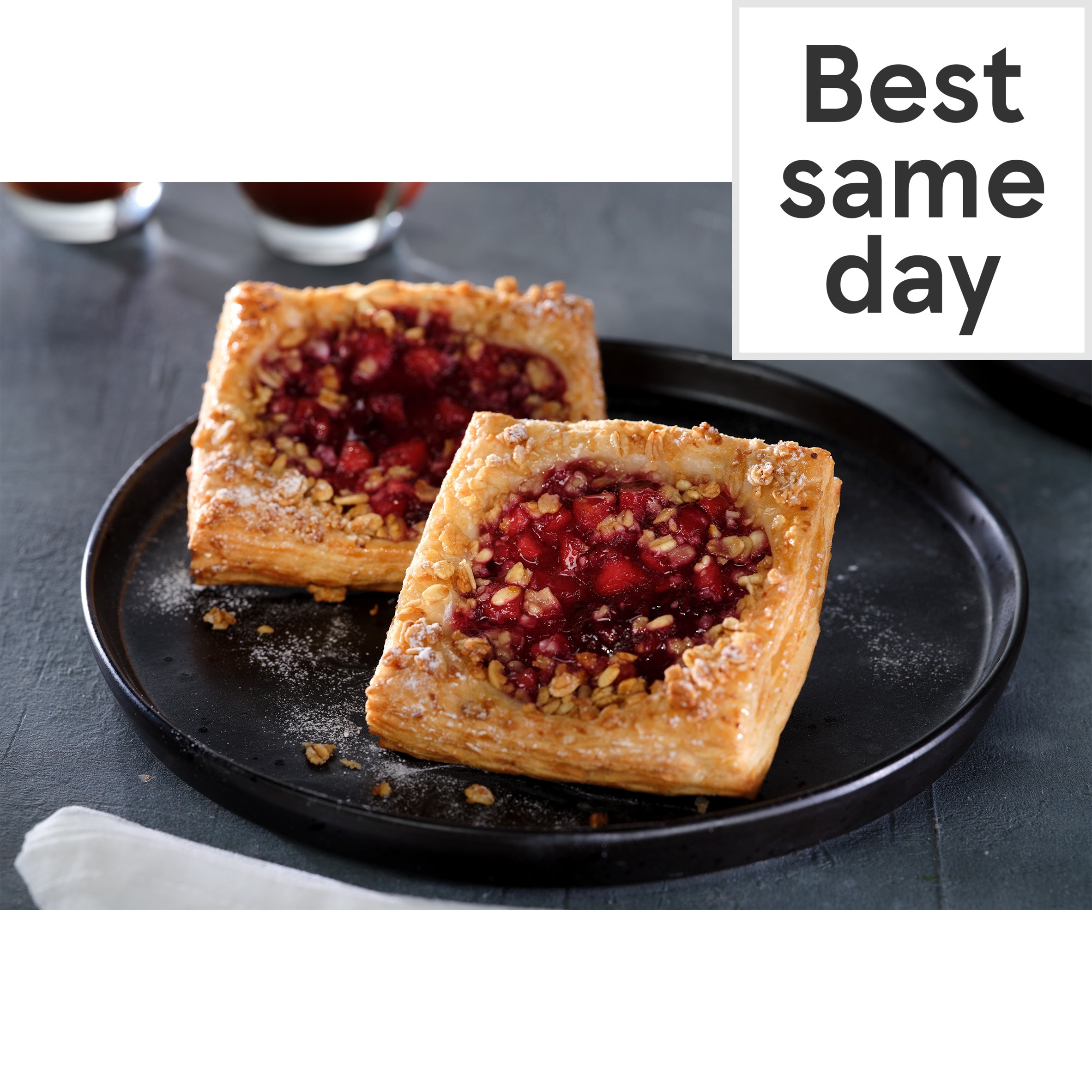 Tesco Finest Apple & Blackberry Crumble Danish 2 Pack