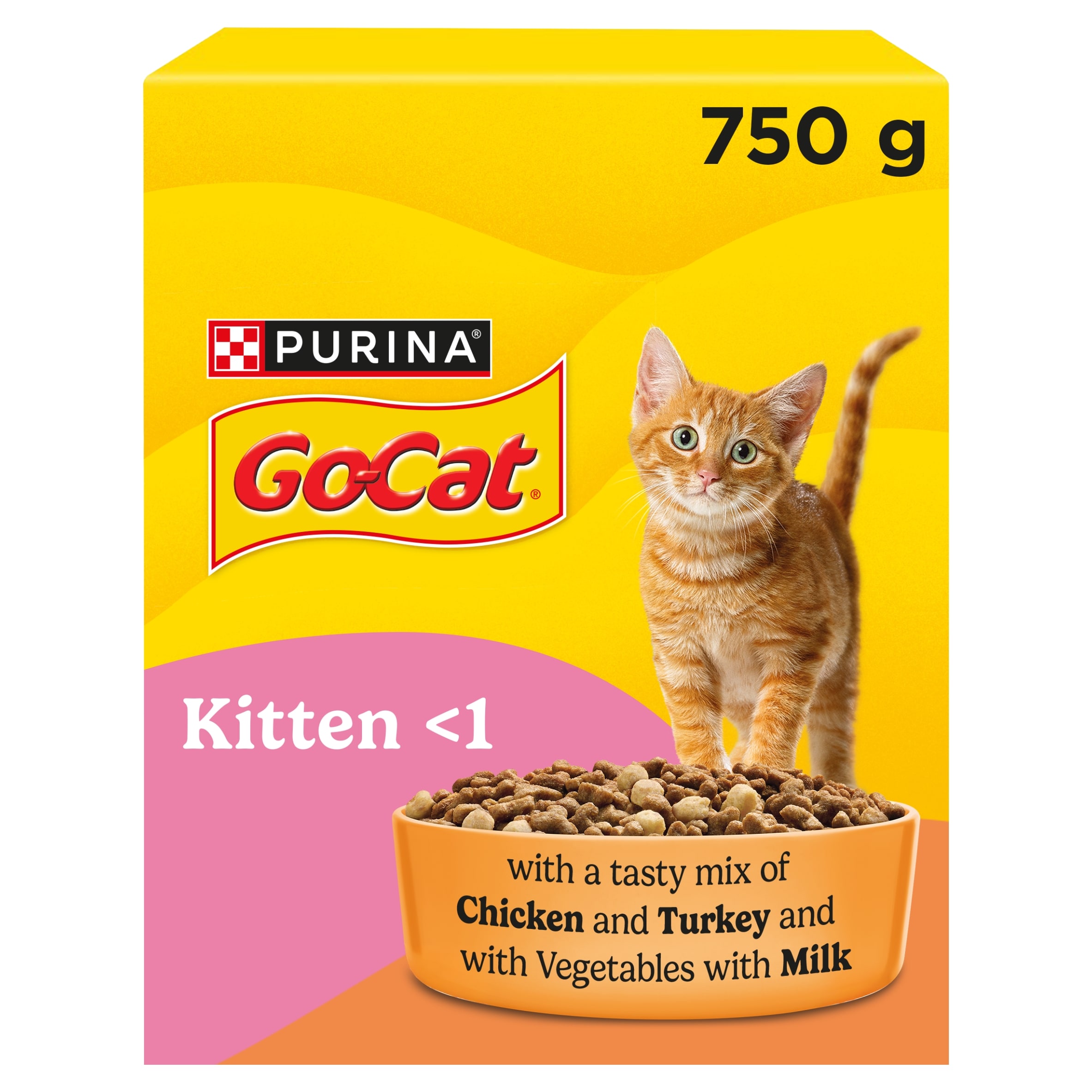 Go-Cat Kitten Chicken Turkey and Milk Dry Cat Food