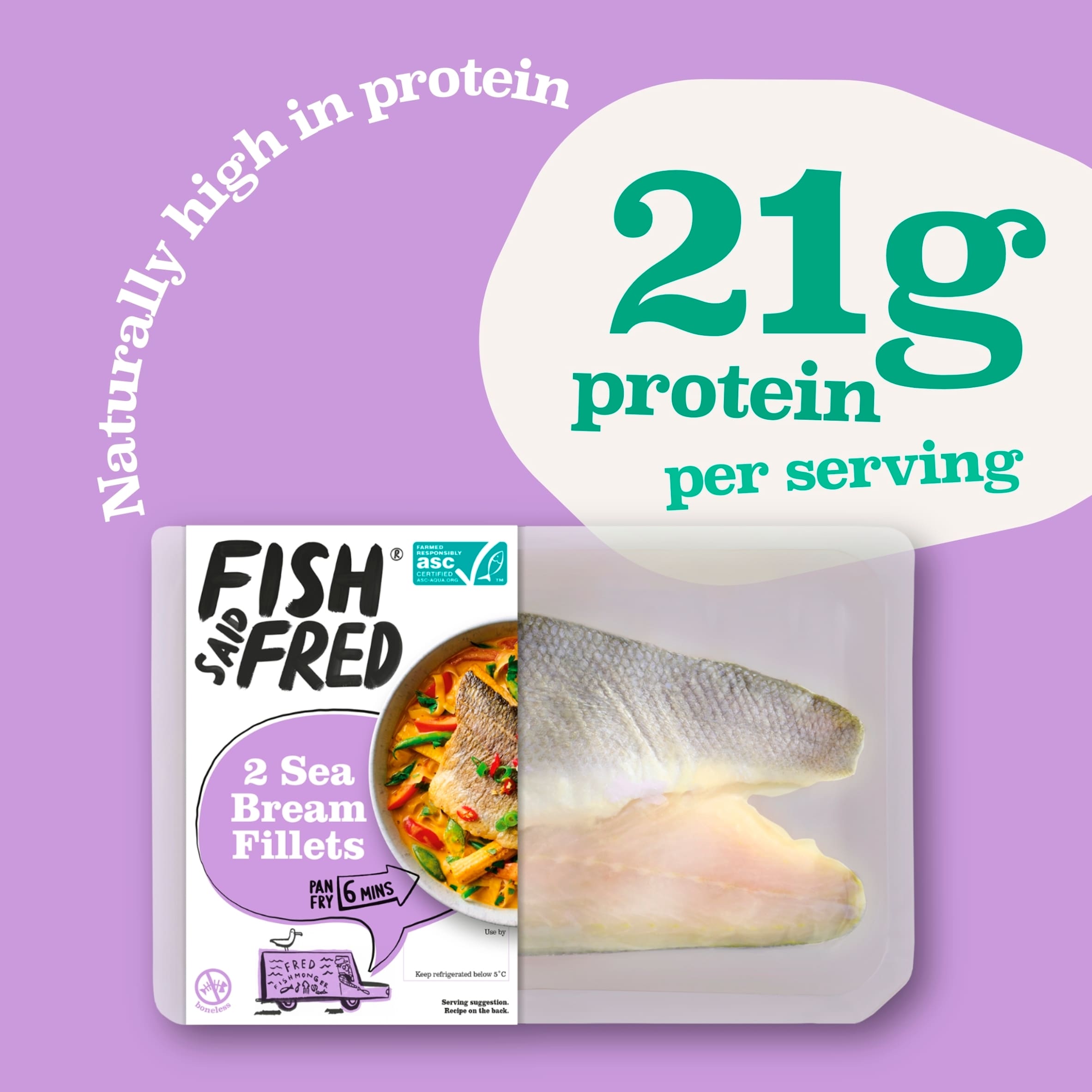 Fish Said Fred 2 Asc Sea Bream Fillets 180G thumbnail 2