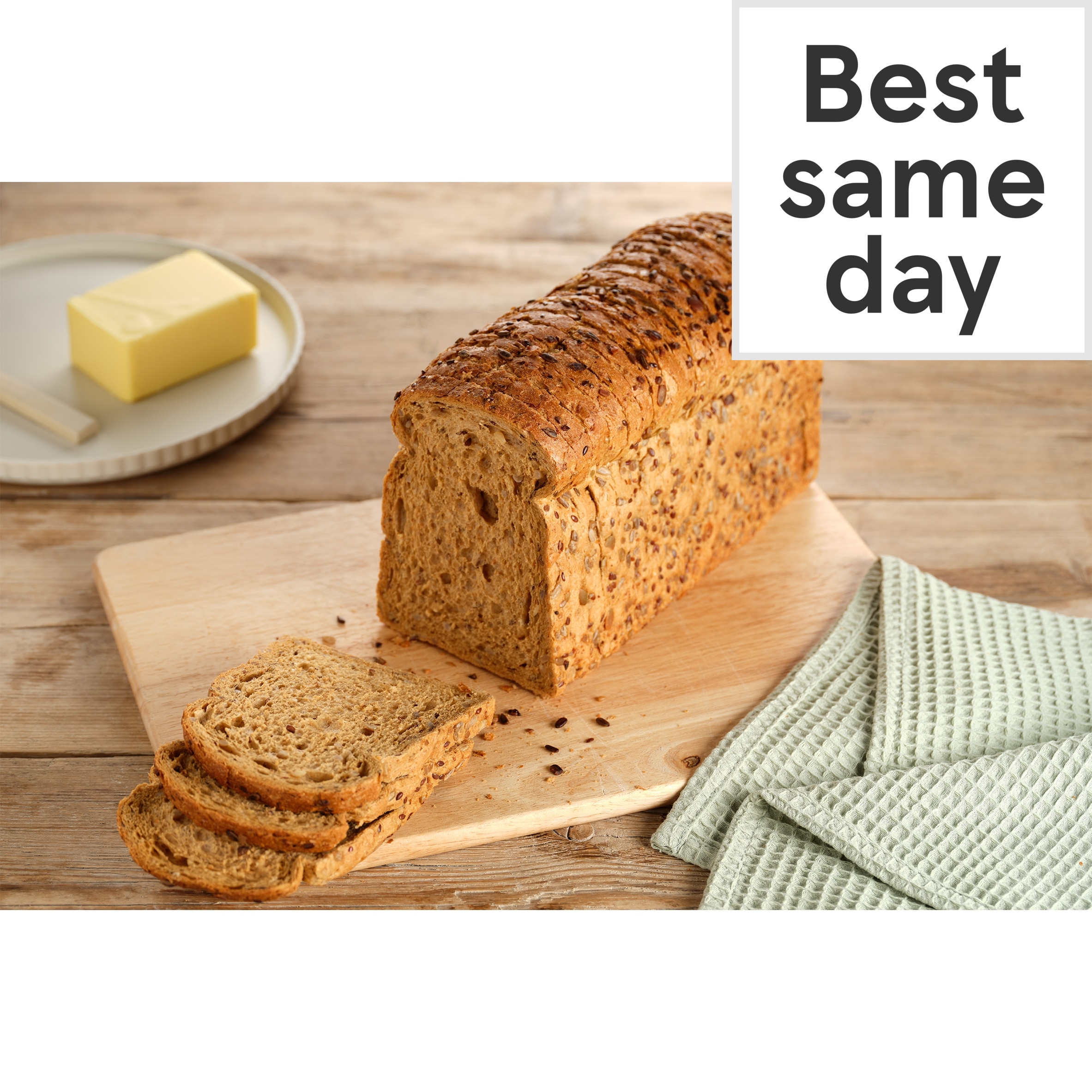 Tesco Hi Fibre Seed Loaf 800G Sliced