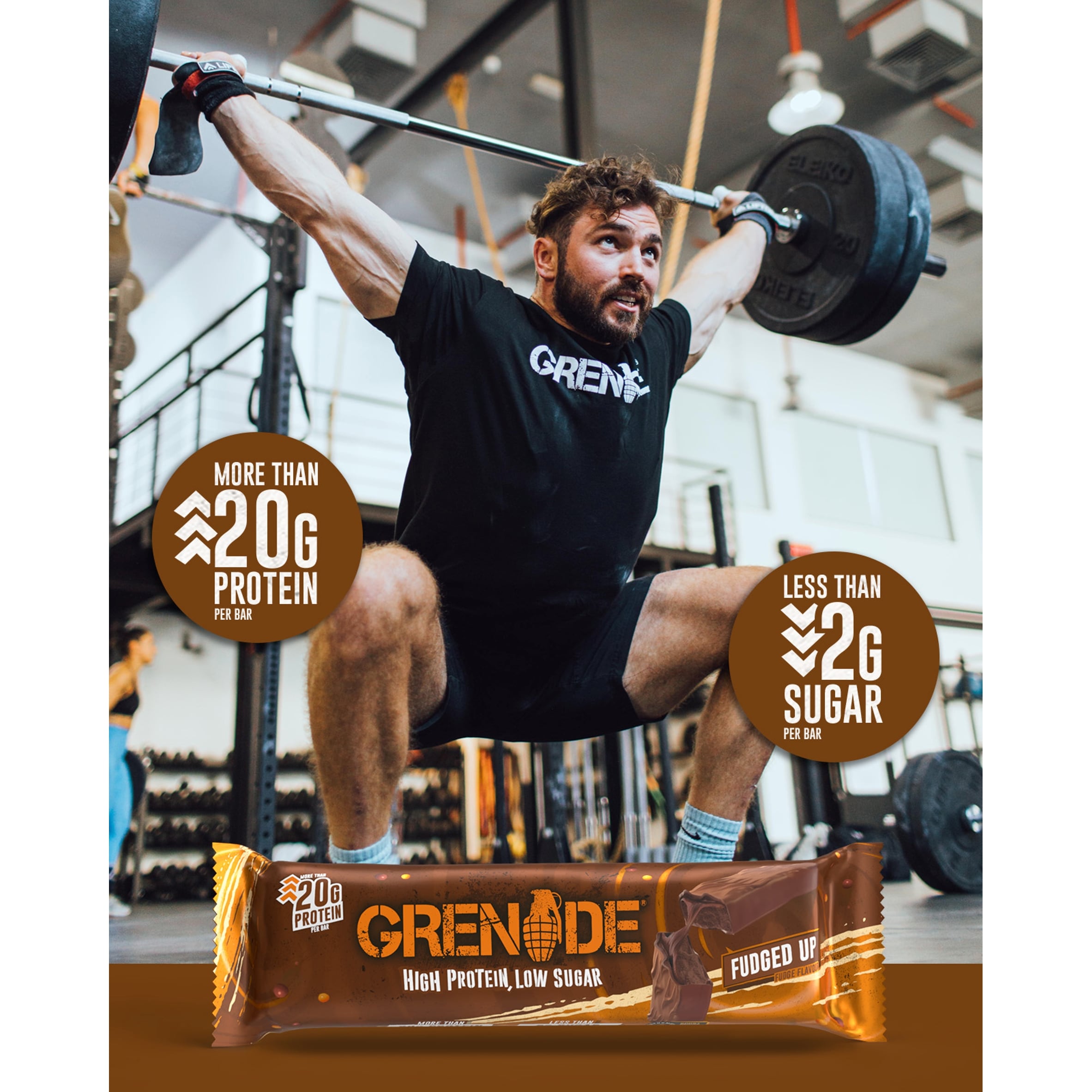 Grenade Protein Bar - Fudged Up Fudge 60g thumbnail 5