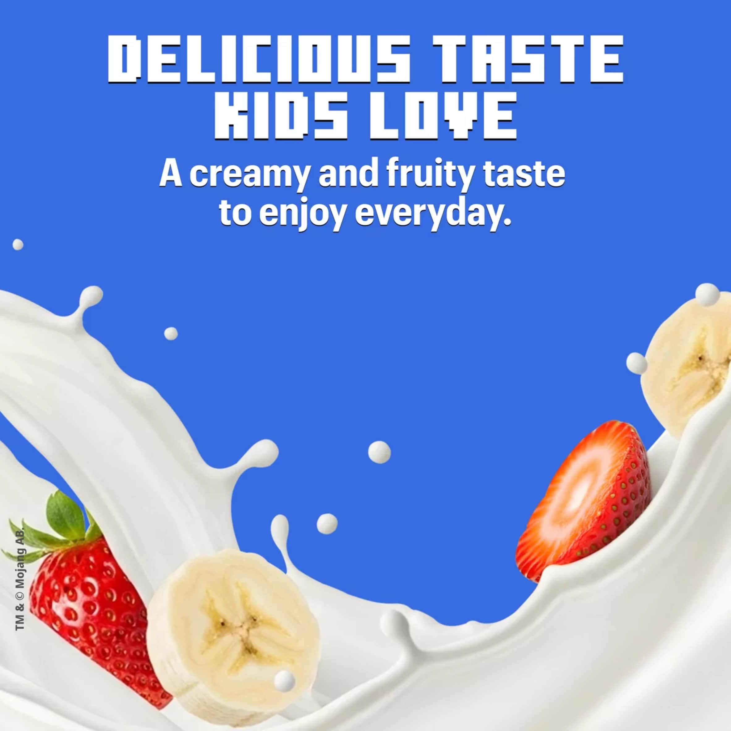 Actimel Kids Strawberry & Banana Lunchbox Yoghurt Drink Multipack 4x100g thumbnail 3