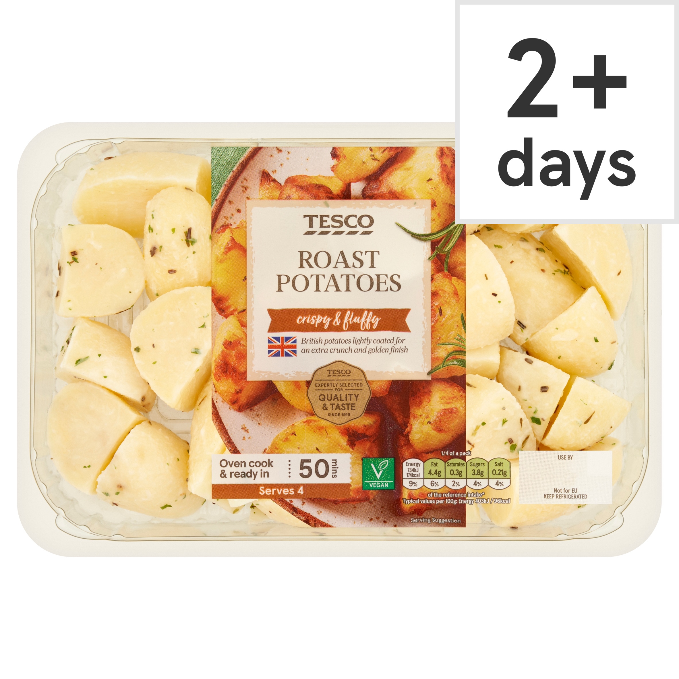 Tesco Seasoned Roast Potatoes 800G