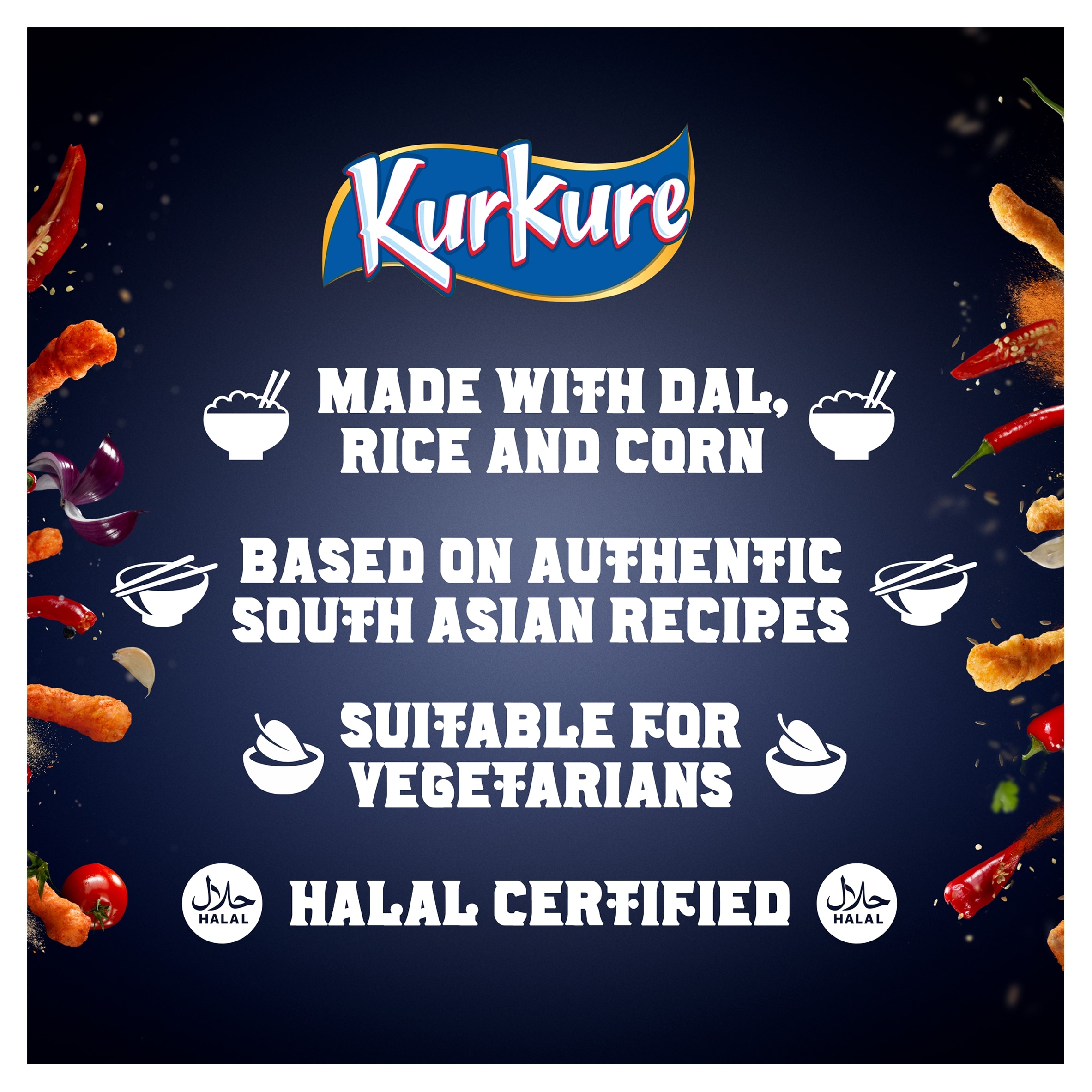 Kurkure Masala Munch Sharing Bag Crisps 100g thumbnail 3