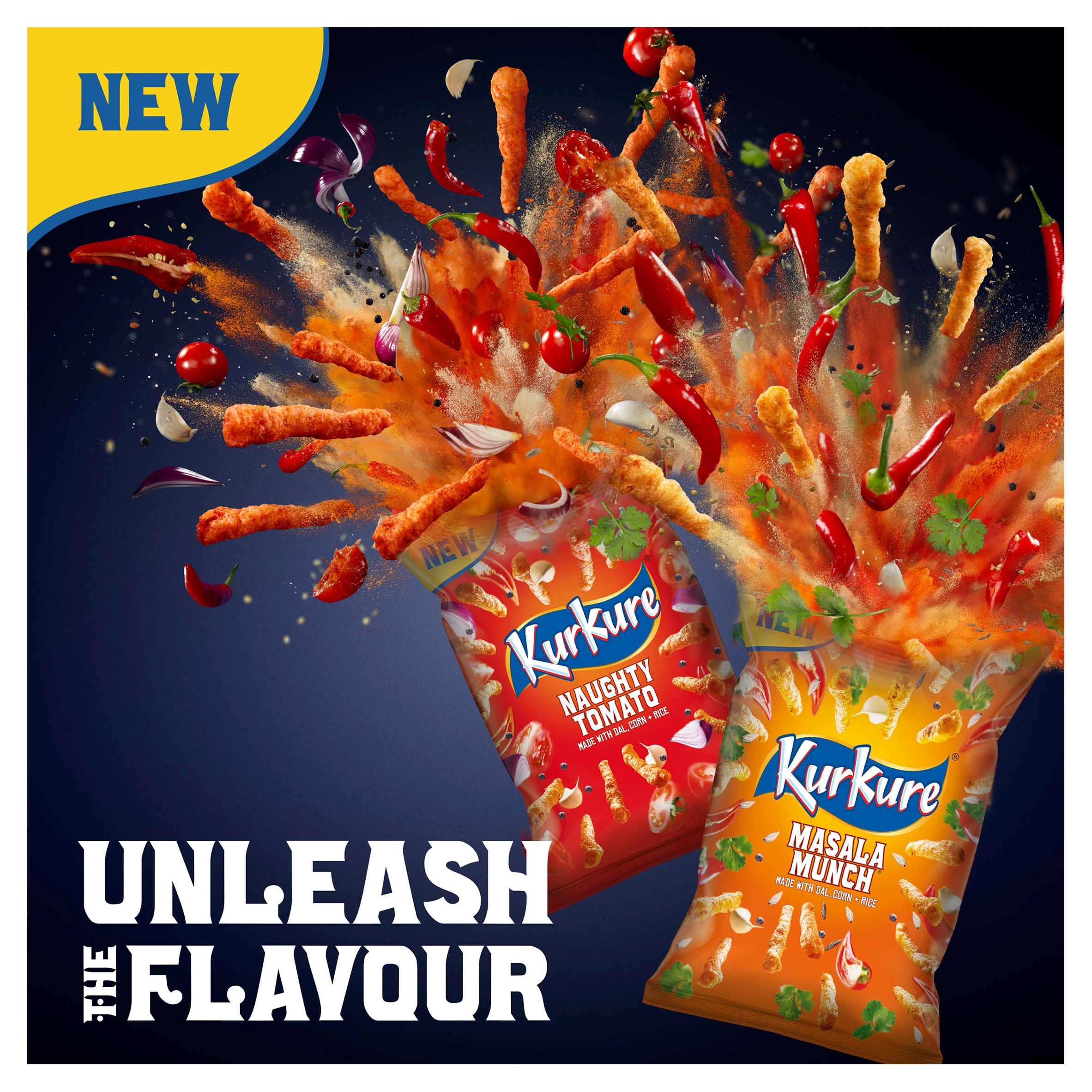 Kurkure Masala Munch Sharing Bag Crisps 100g thumbnail 4