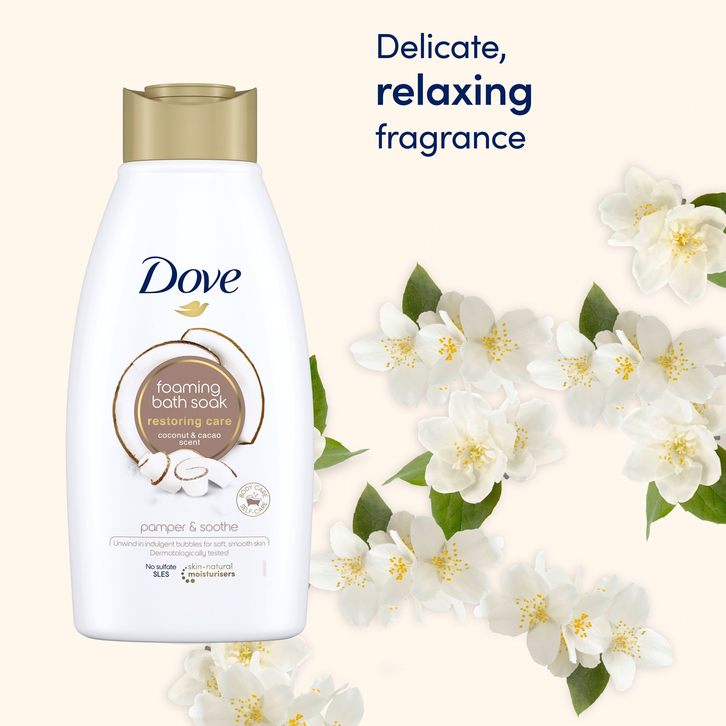 Dove Restoring Care Coconut Cacao Bath Soak 450Ml thumbnail 3