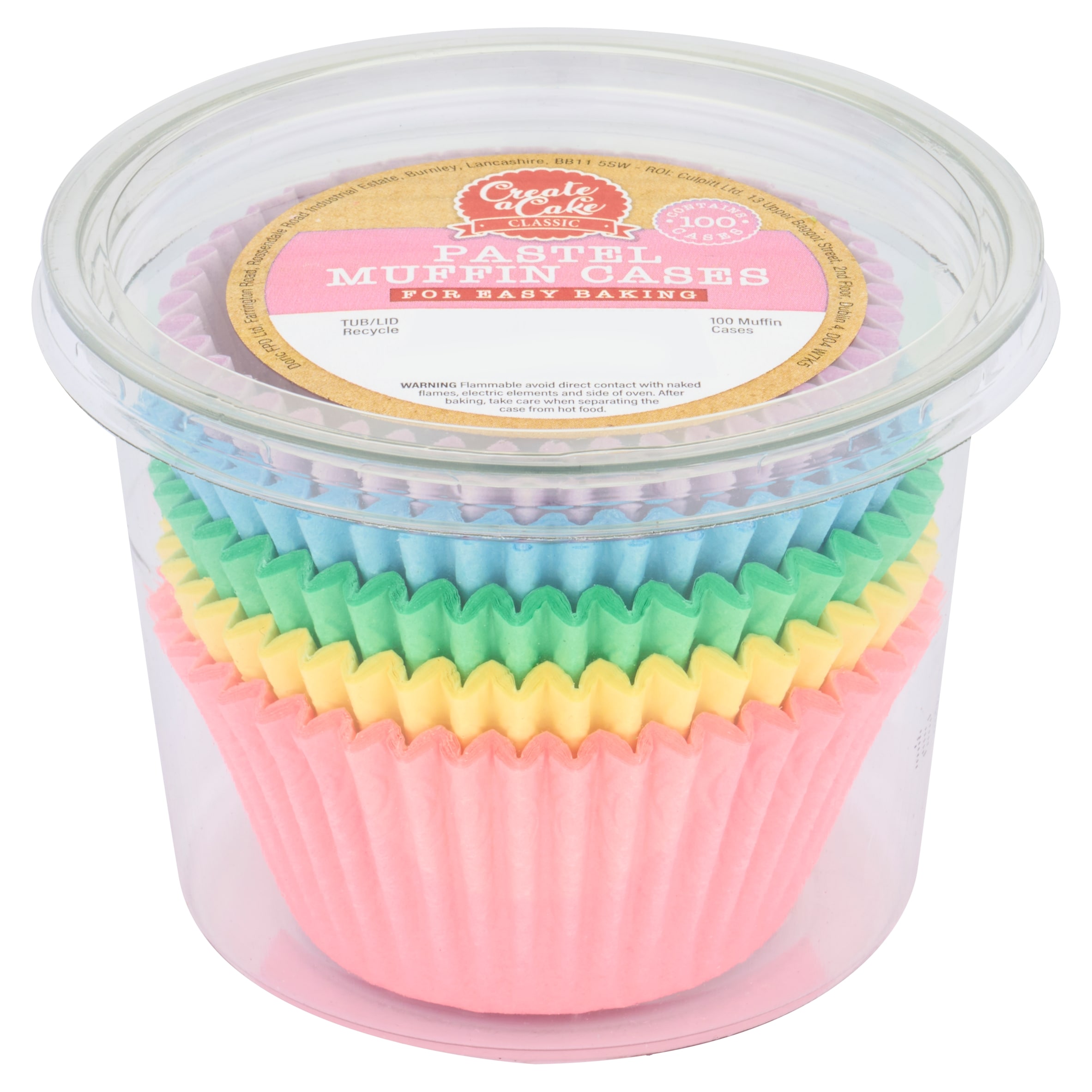 Create A Cake Pastel Muffin Cases 100