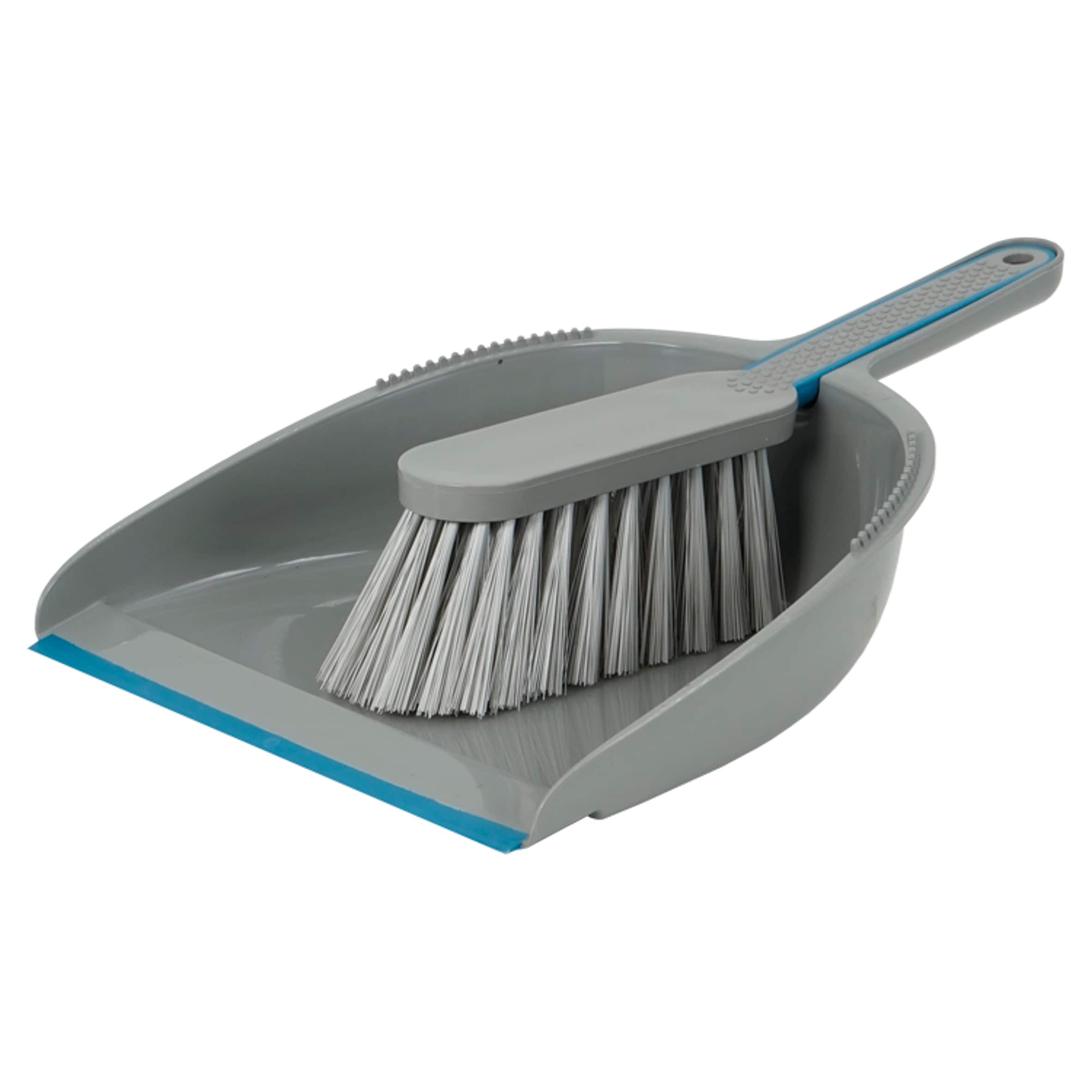 Tesco Dustpan And Brush Blue Grey