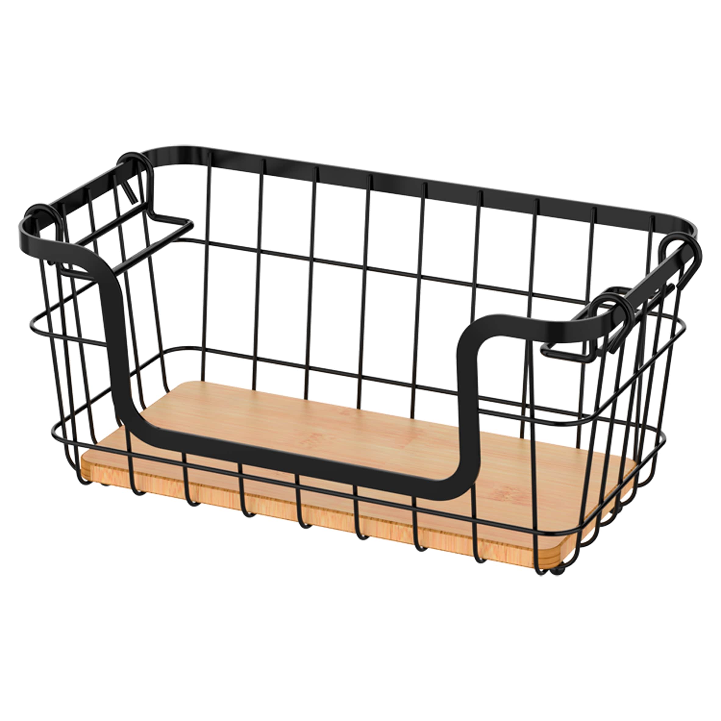 Tesco Wire Stacking Basket Small Black