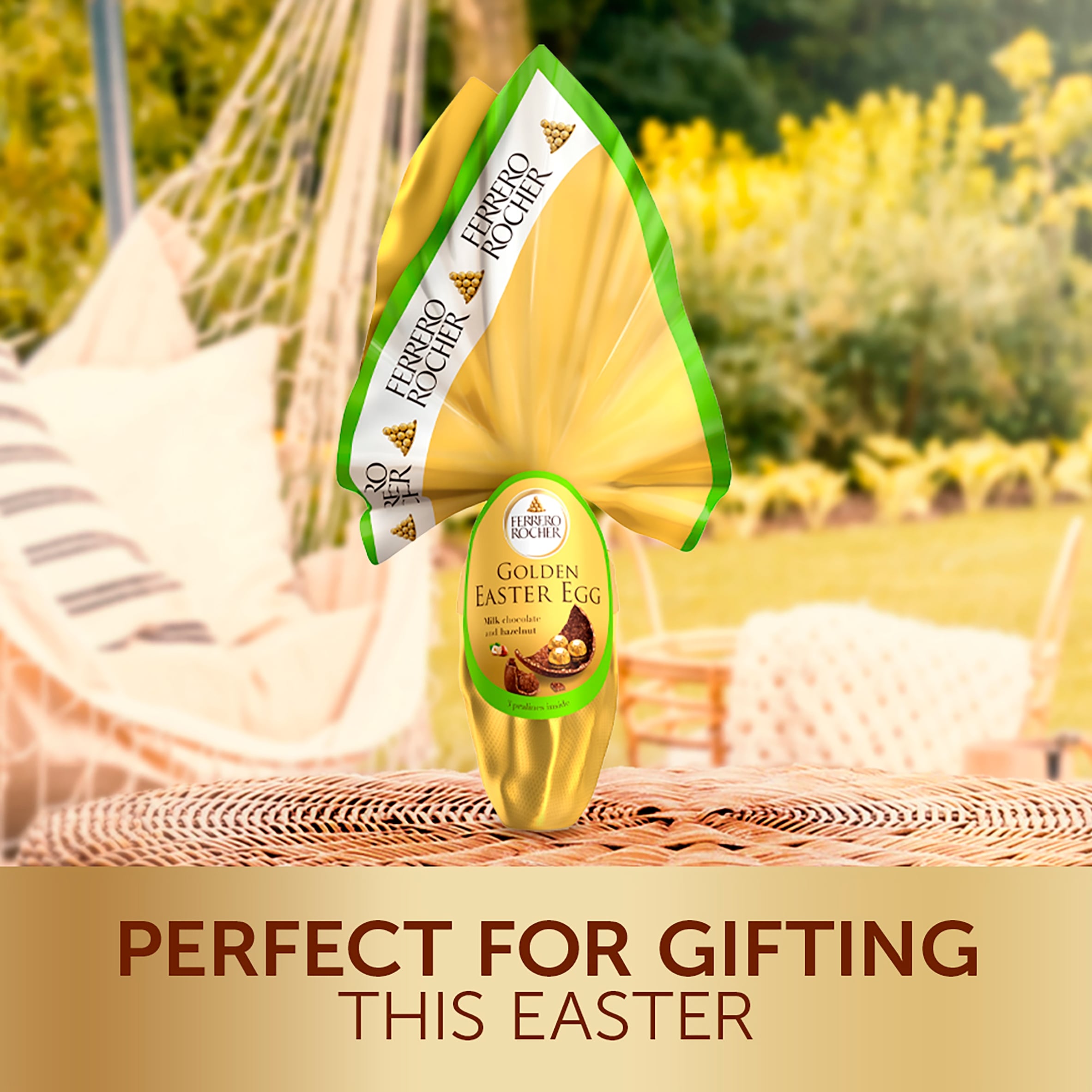 Ferrero Rocher Golden Easter Milk Chocolate Egg 212G thumbnail 2