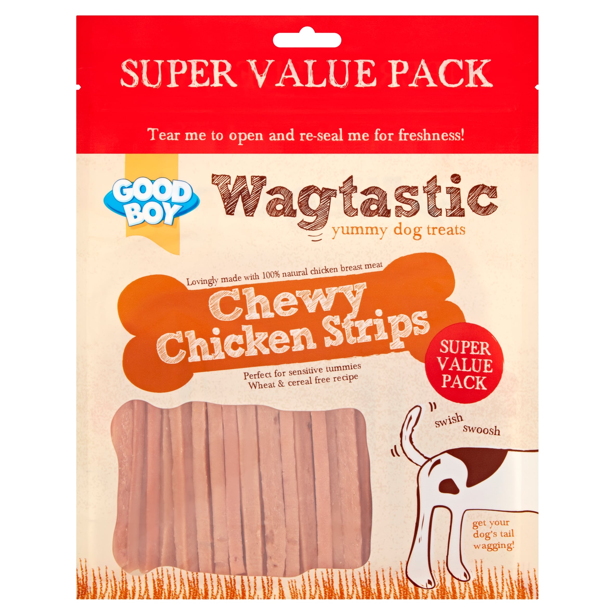 Good Boy Wagtastic Dog Treats Chicken Strips 660g