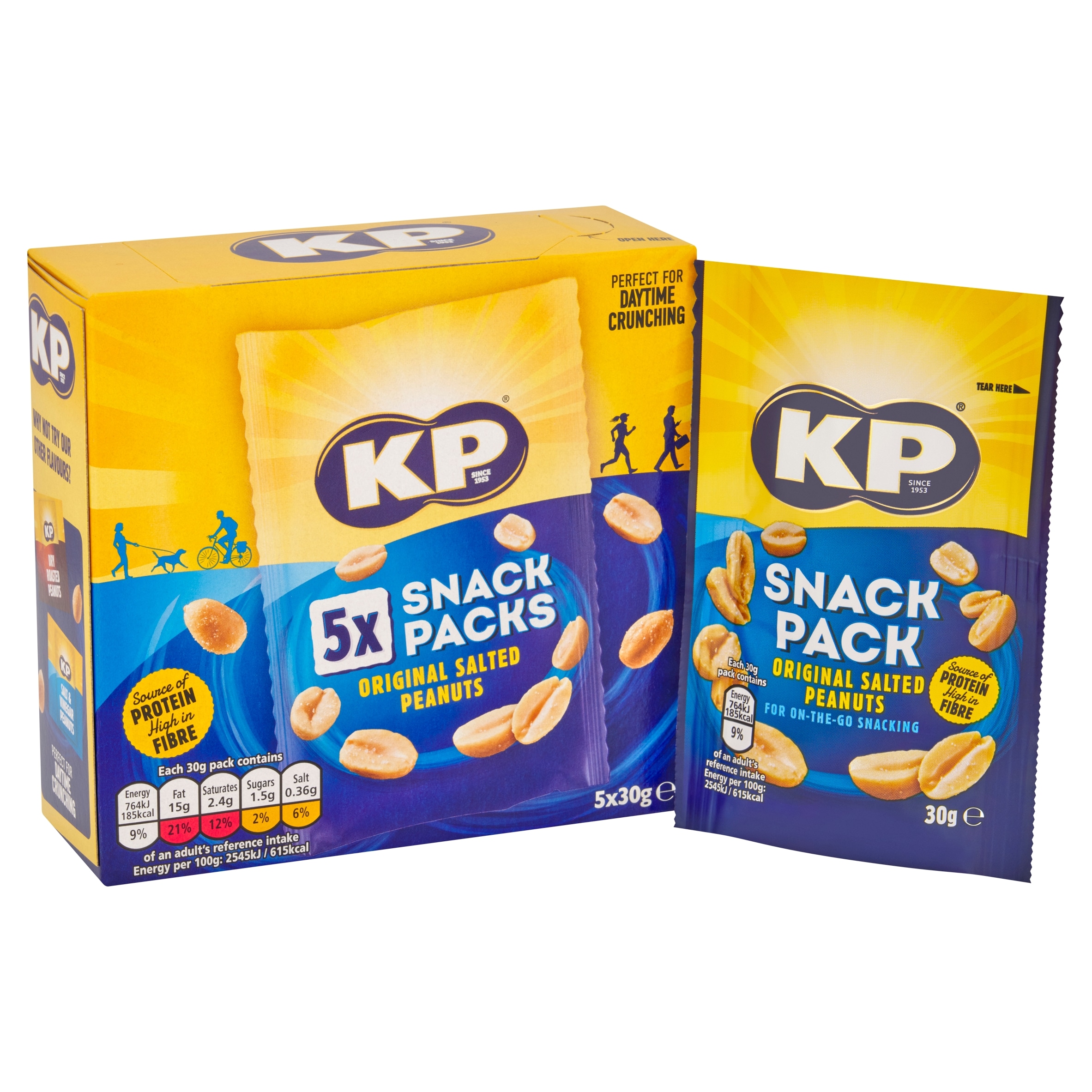 Kp Salted Peanuts Snack Packs 5 X 30G thumbnail 2