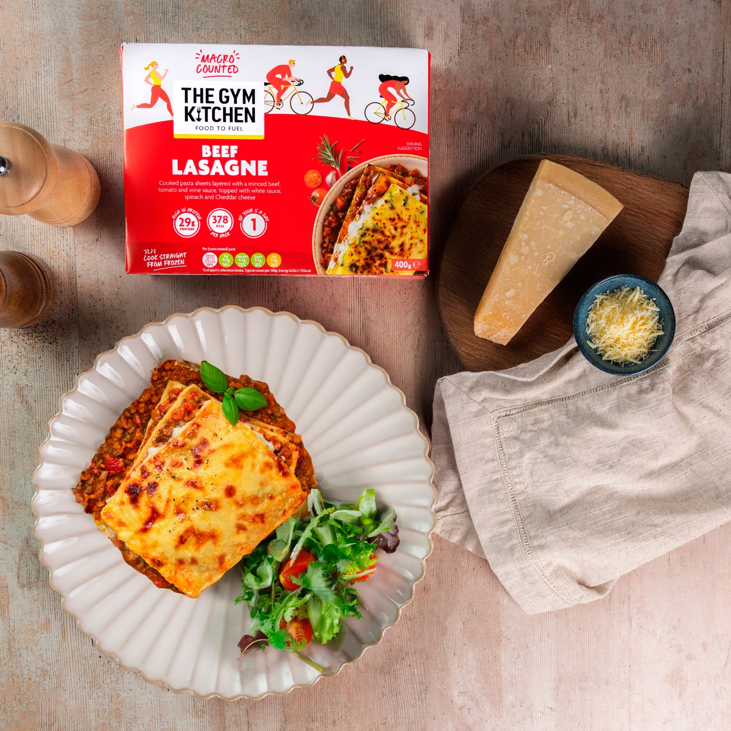 The Gym Kitchen Beef Lasagne 400G thumbnail 2