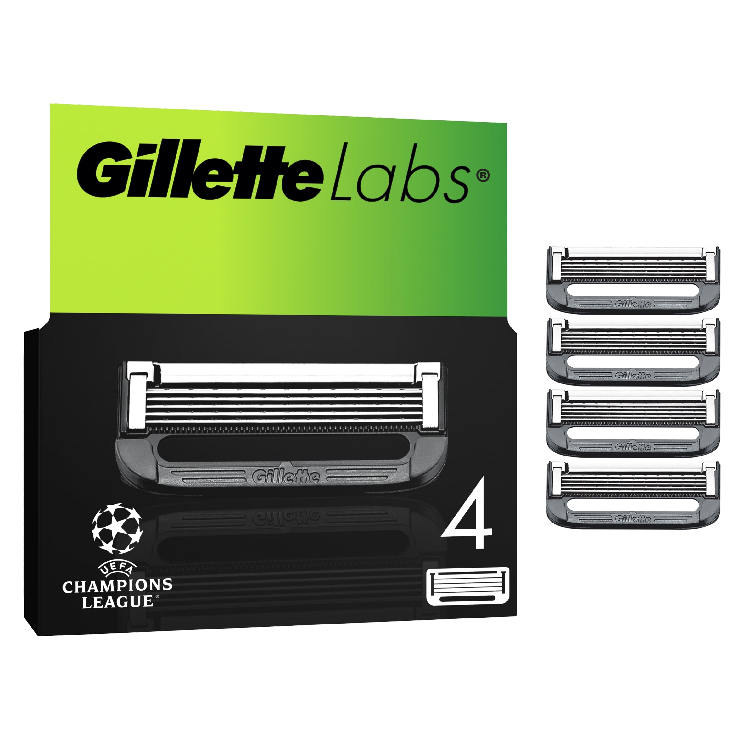 Gillette Labs Men's Razor Blades Refills 4 Pack