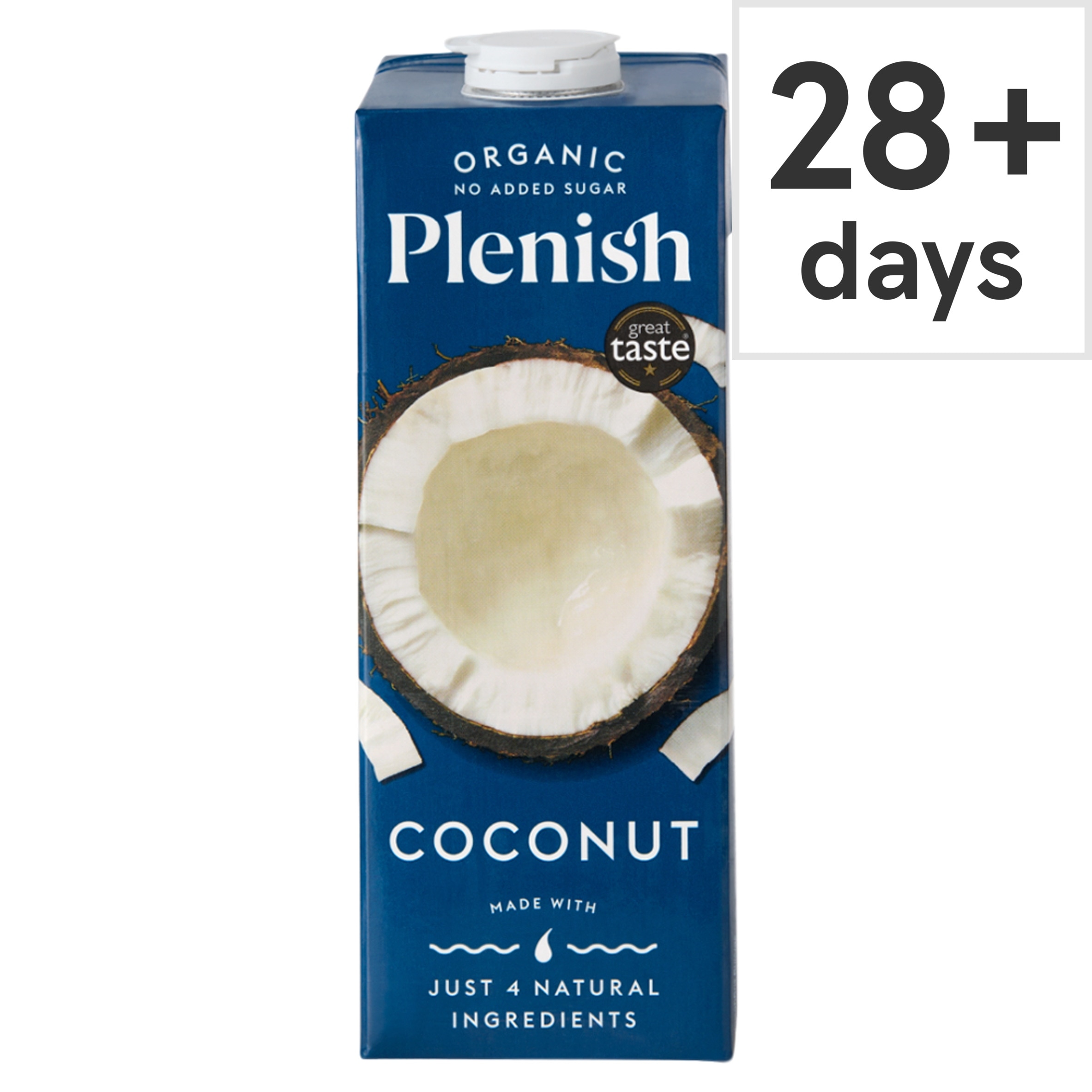 Plenish Organic Coconut Unsweetened Drink Long Life
