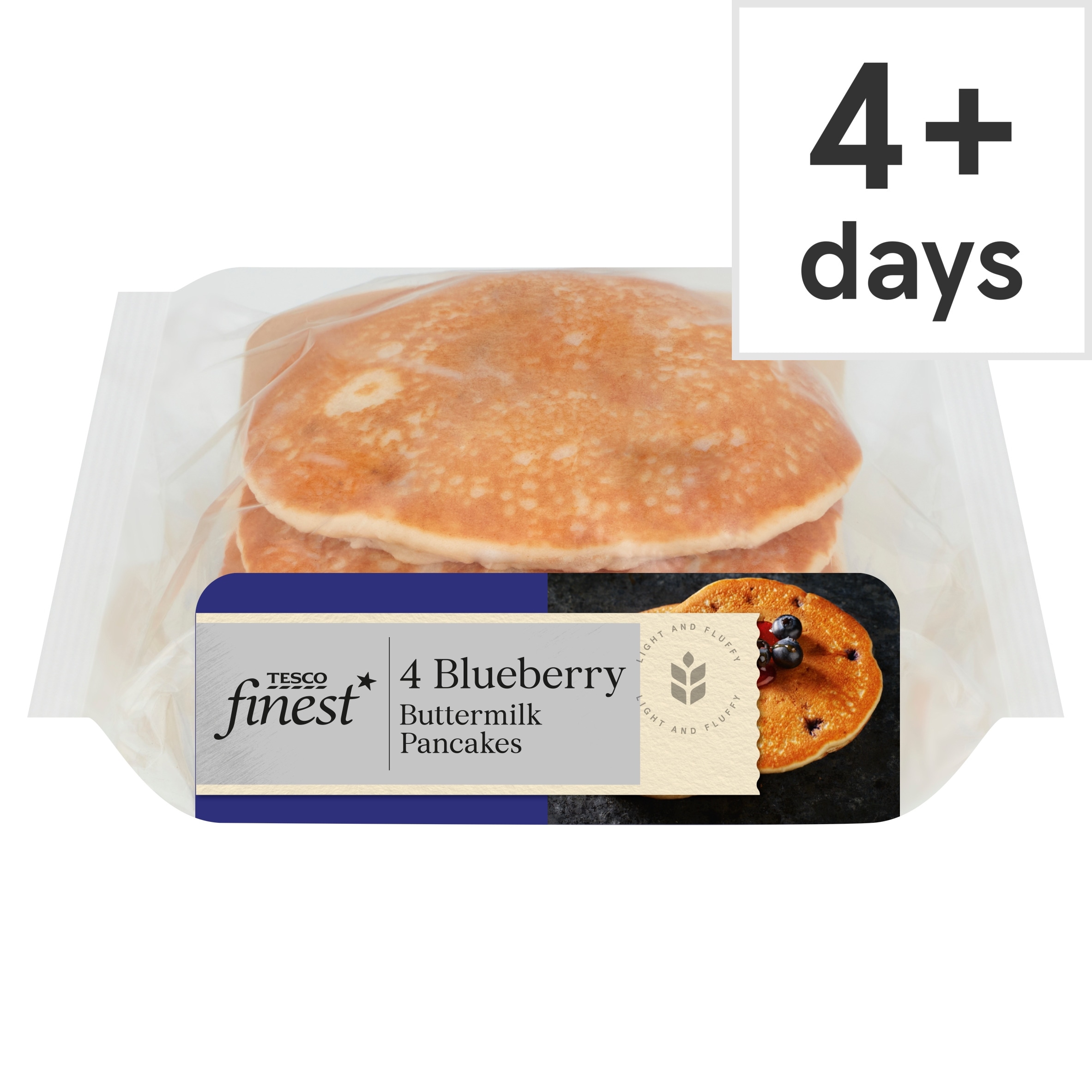 Tesco Finest Blueberry Buttermilk Pancakes 4 pack
