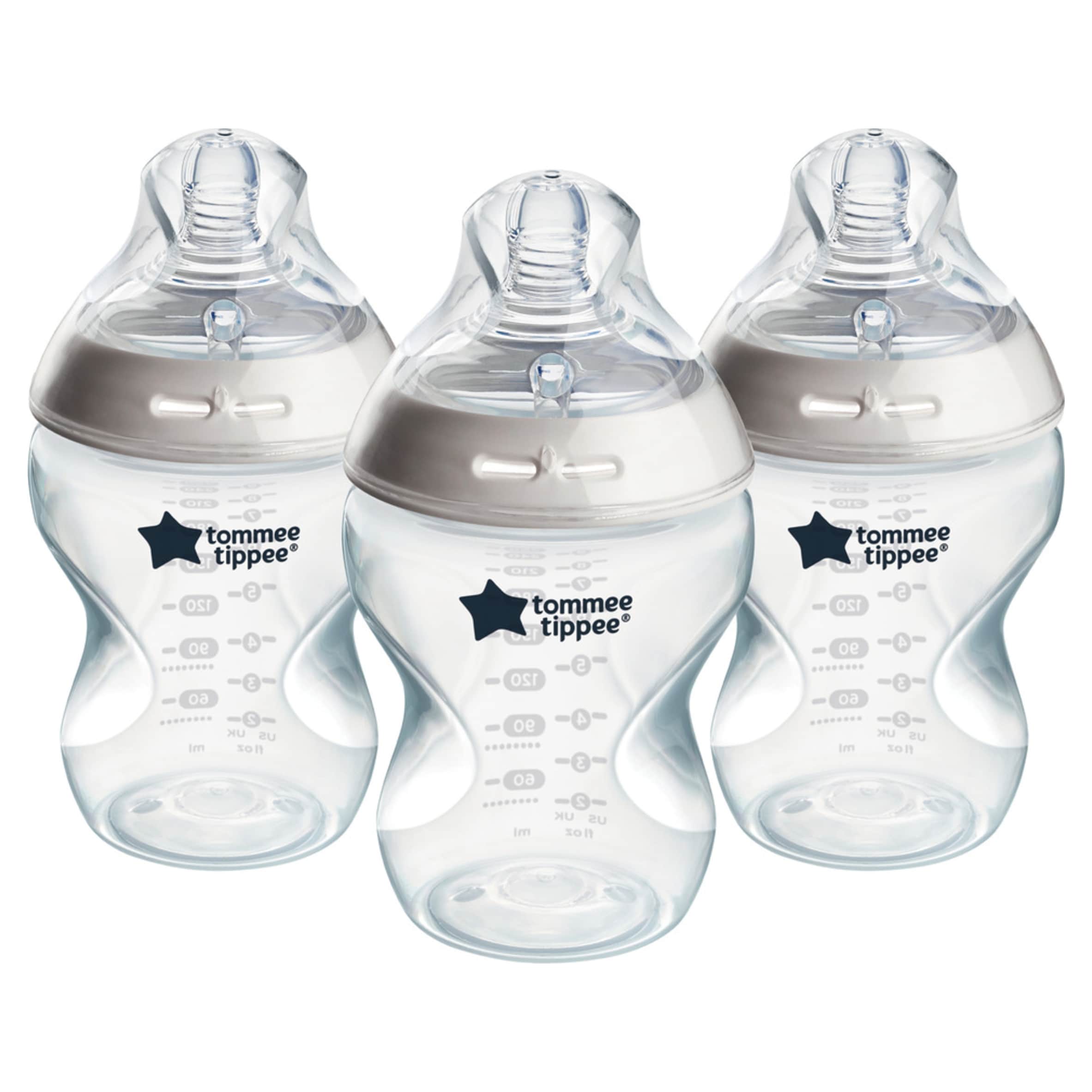 Tommee Tippee Baby Bottles, Natural Start Anti-Colic Baby Bottle, Slow Flow, 260ml, 0m+, Pack of 3 thumbnail 2