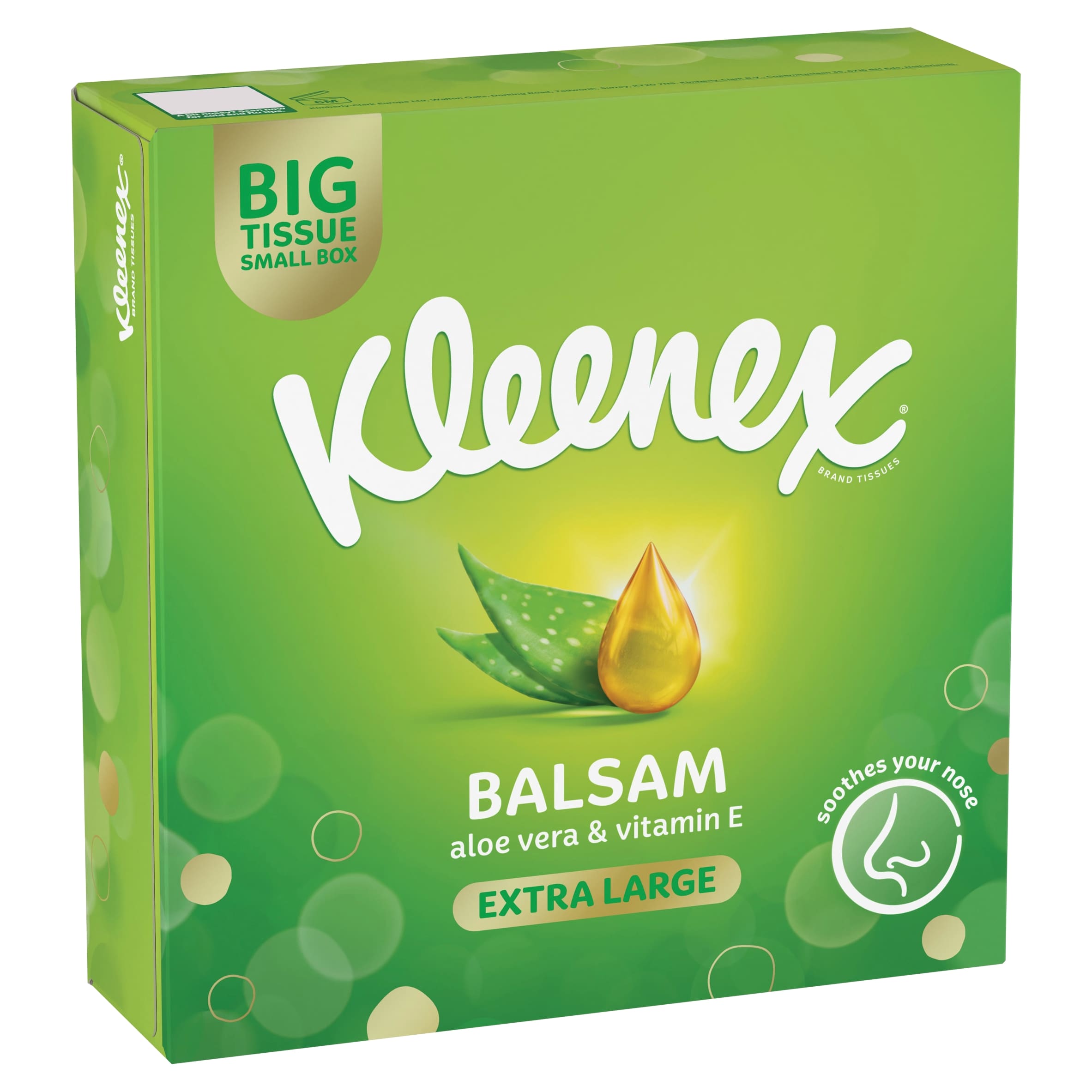Kleenex Balsam XL Tissues Compact Box 40 Sheets thumbnail 2