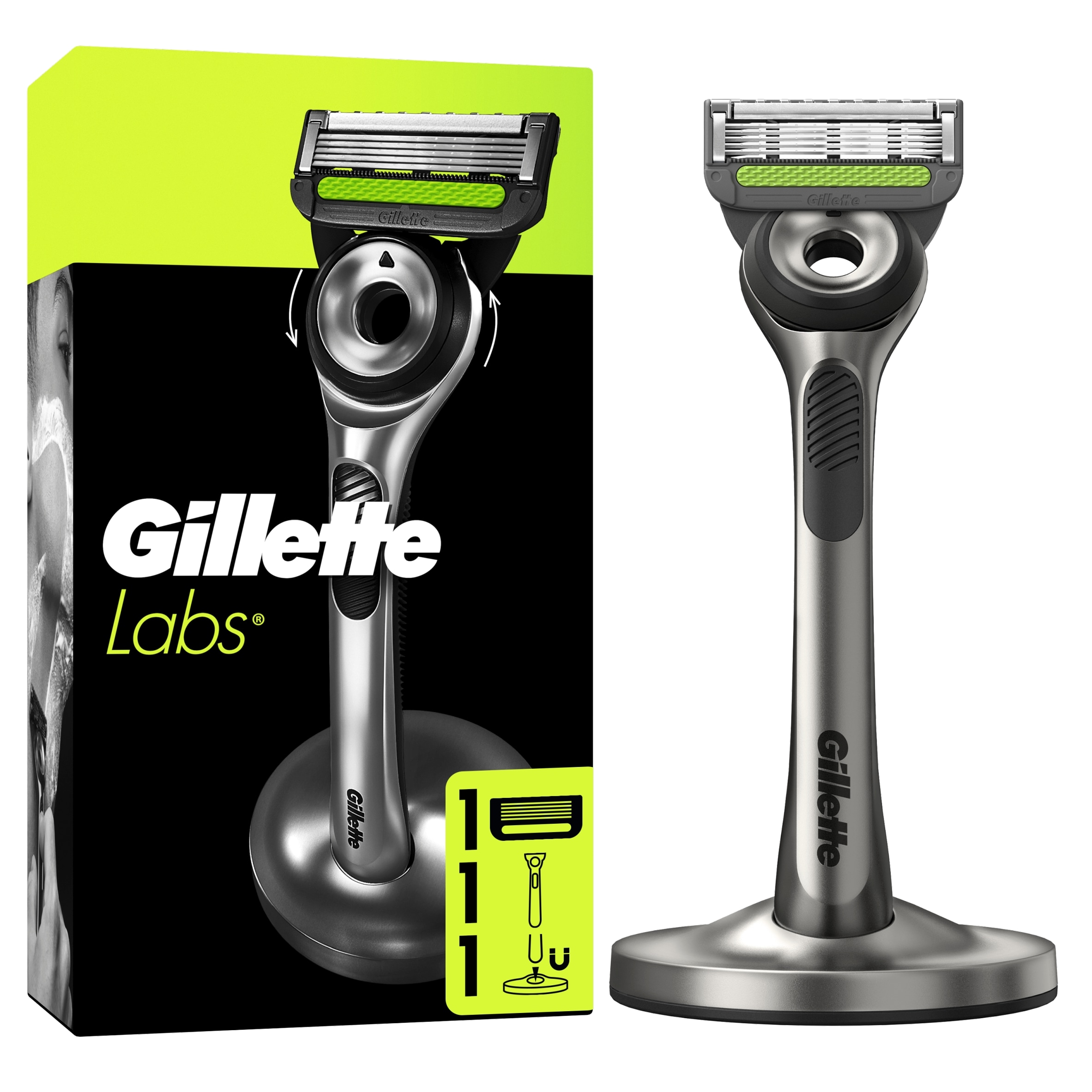 Gillette Labs Men's Razor with Magnetic Stand