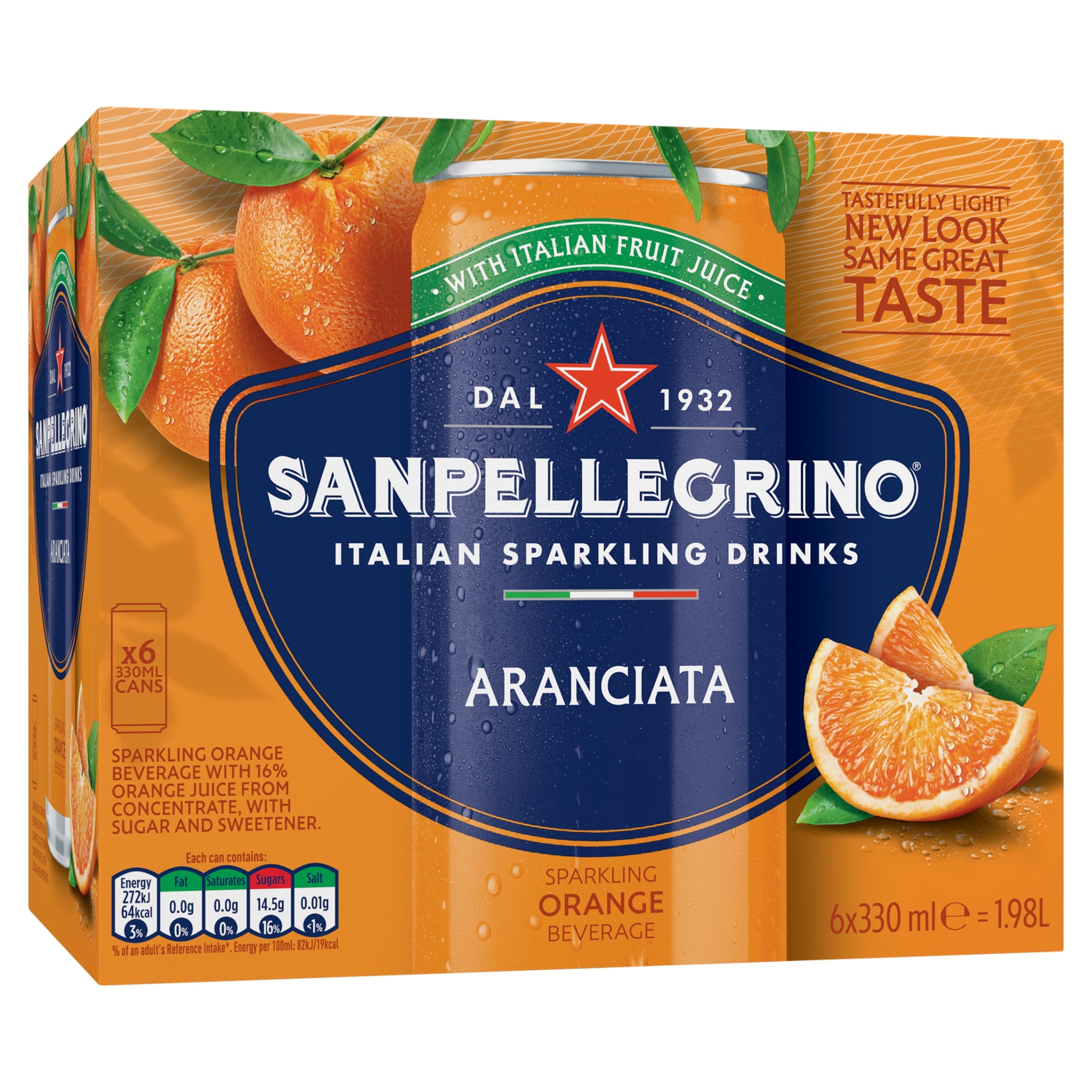 San Pellegrino Orange Soft Drink Multipack 6x330ml thumbnail 3