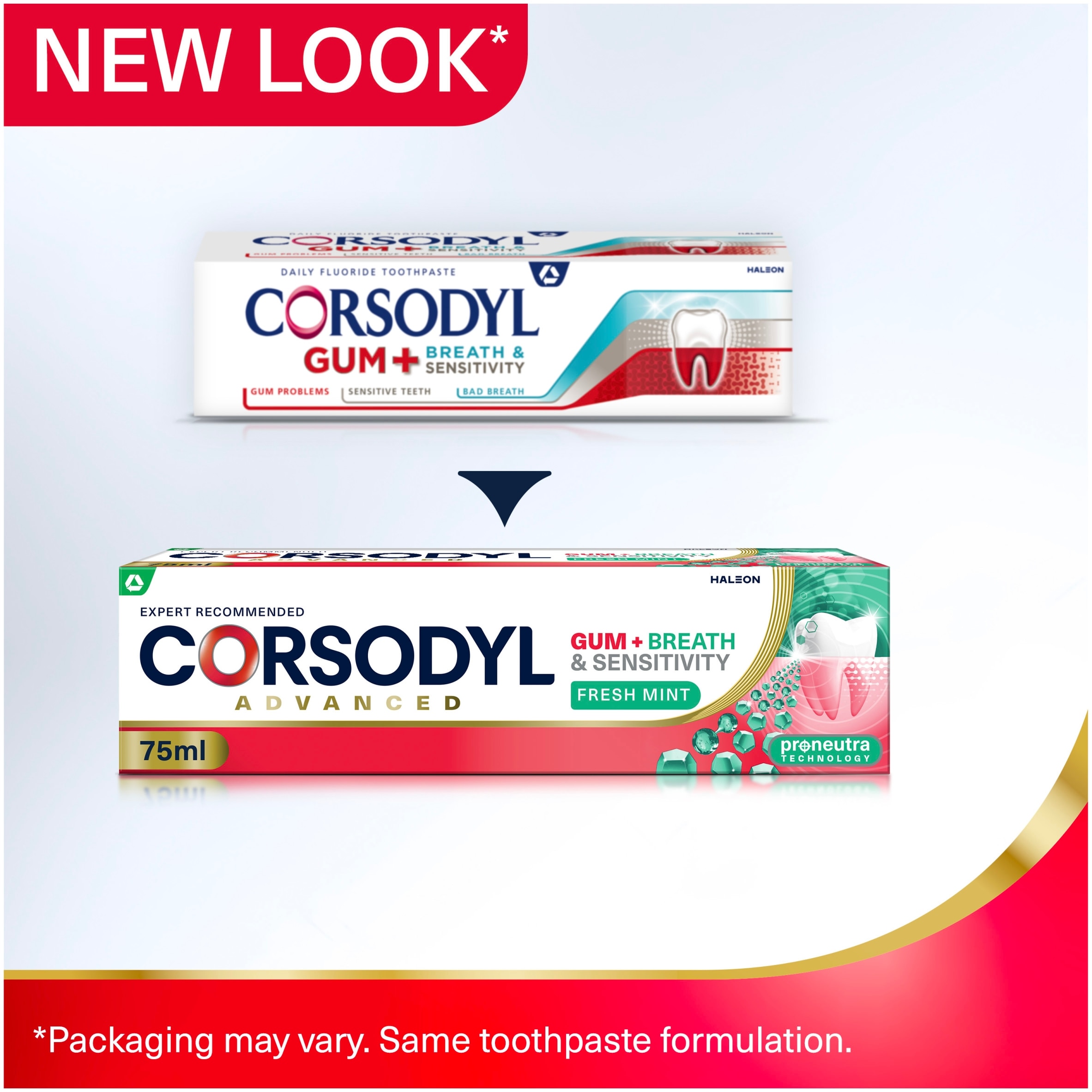 Corsodyl Gum+ Breath & Sensitivity Toothpaste 75ml thumbnail 2