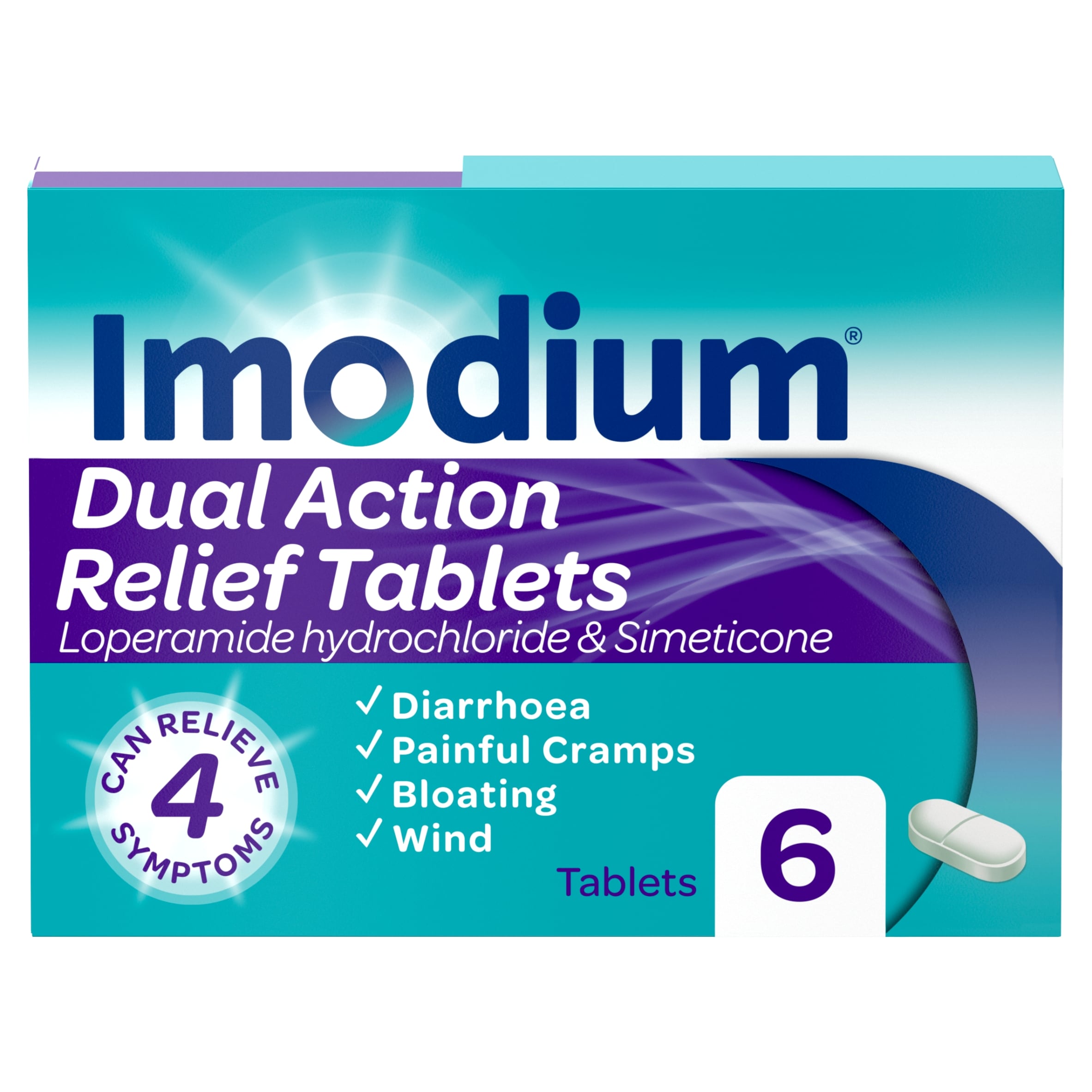 Imodium Dual Action Relief Tablets
