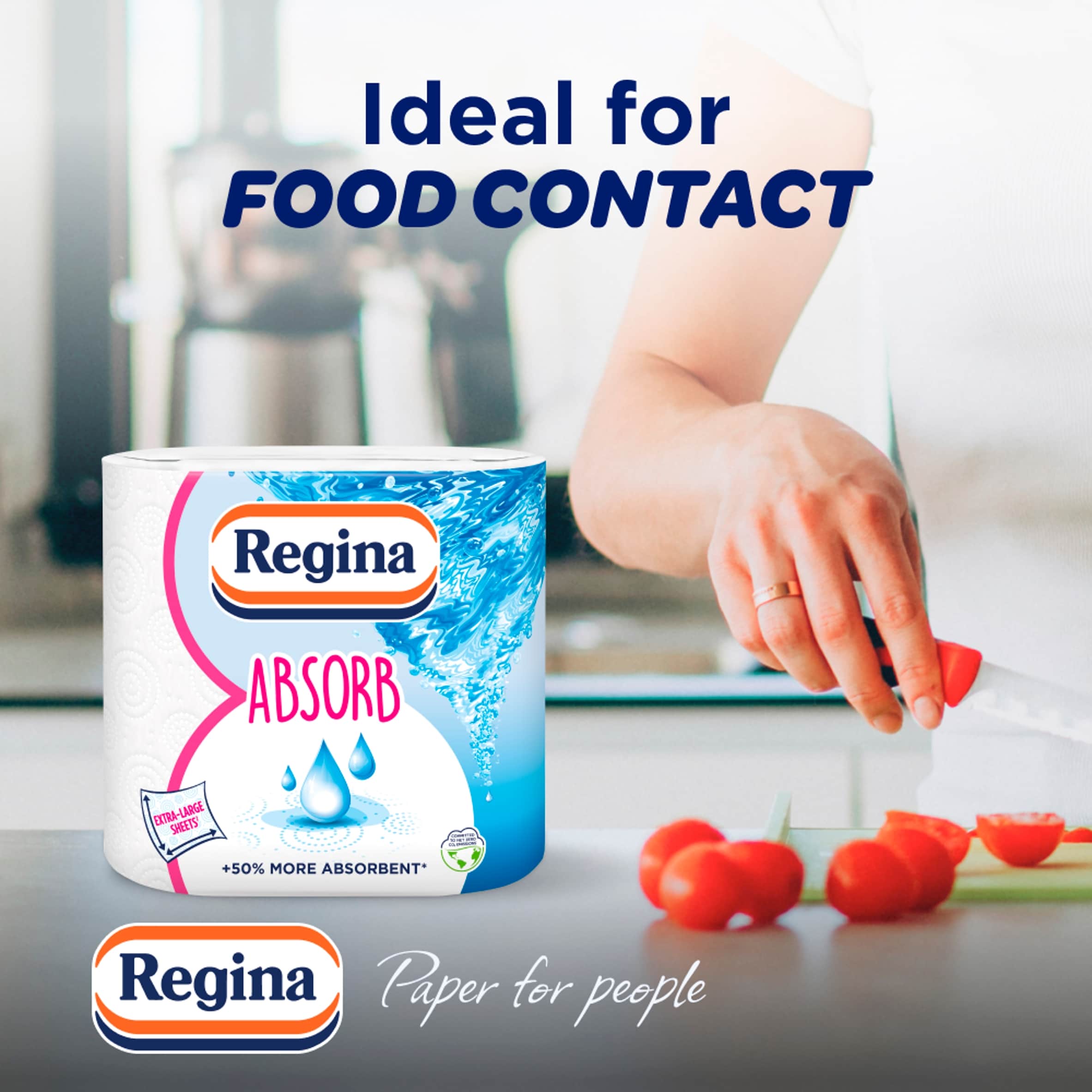 Regina Absorb Kitchen Roll 150 Supersized Sheets 2 Roll thumbnail 3
