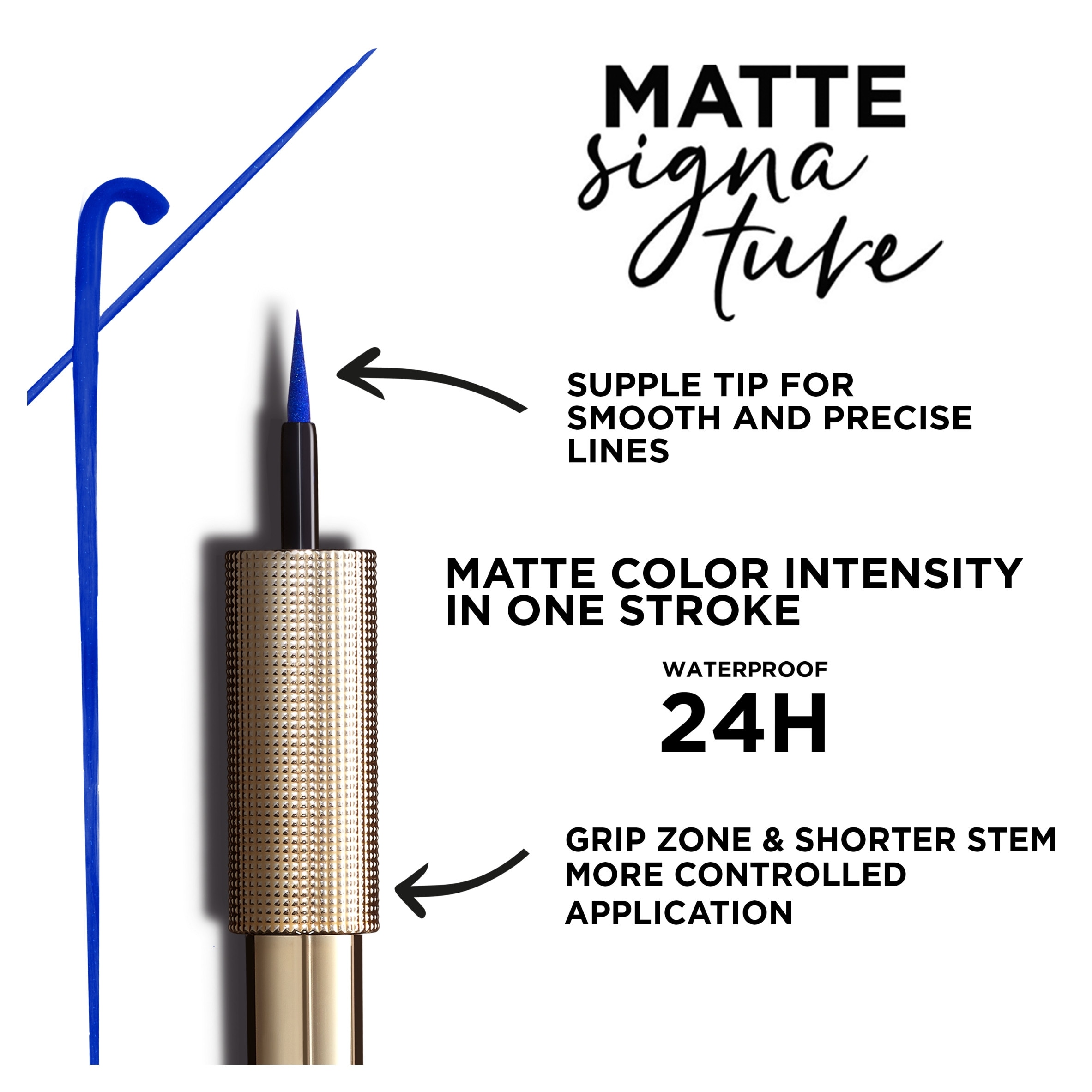 L'oreal Paris Matte Signature Liquid Eyeliner 04 Emeralde thumbnail 2
