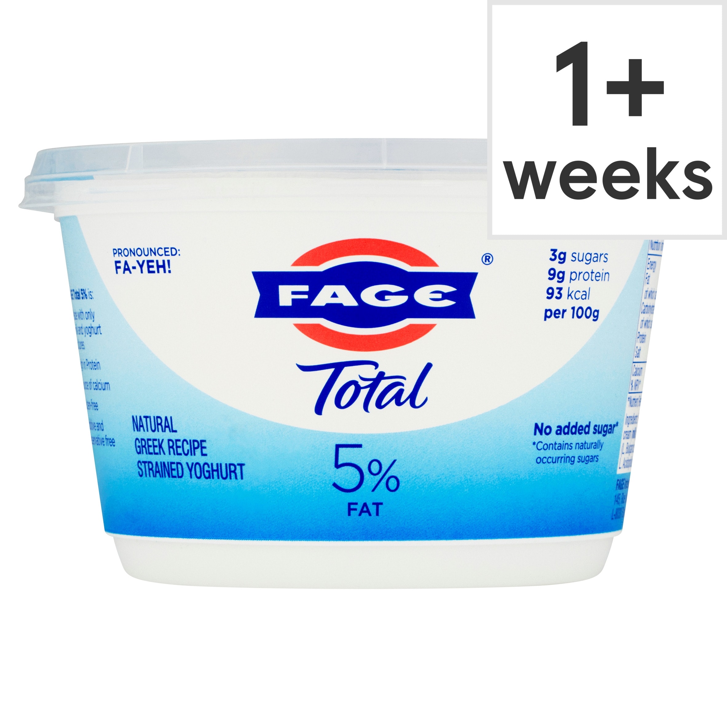 Fage Total 5% Fat Natural Greek Recipe Strained Yoghurt