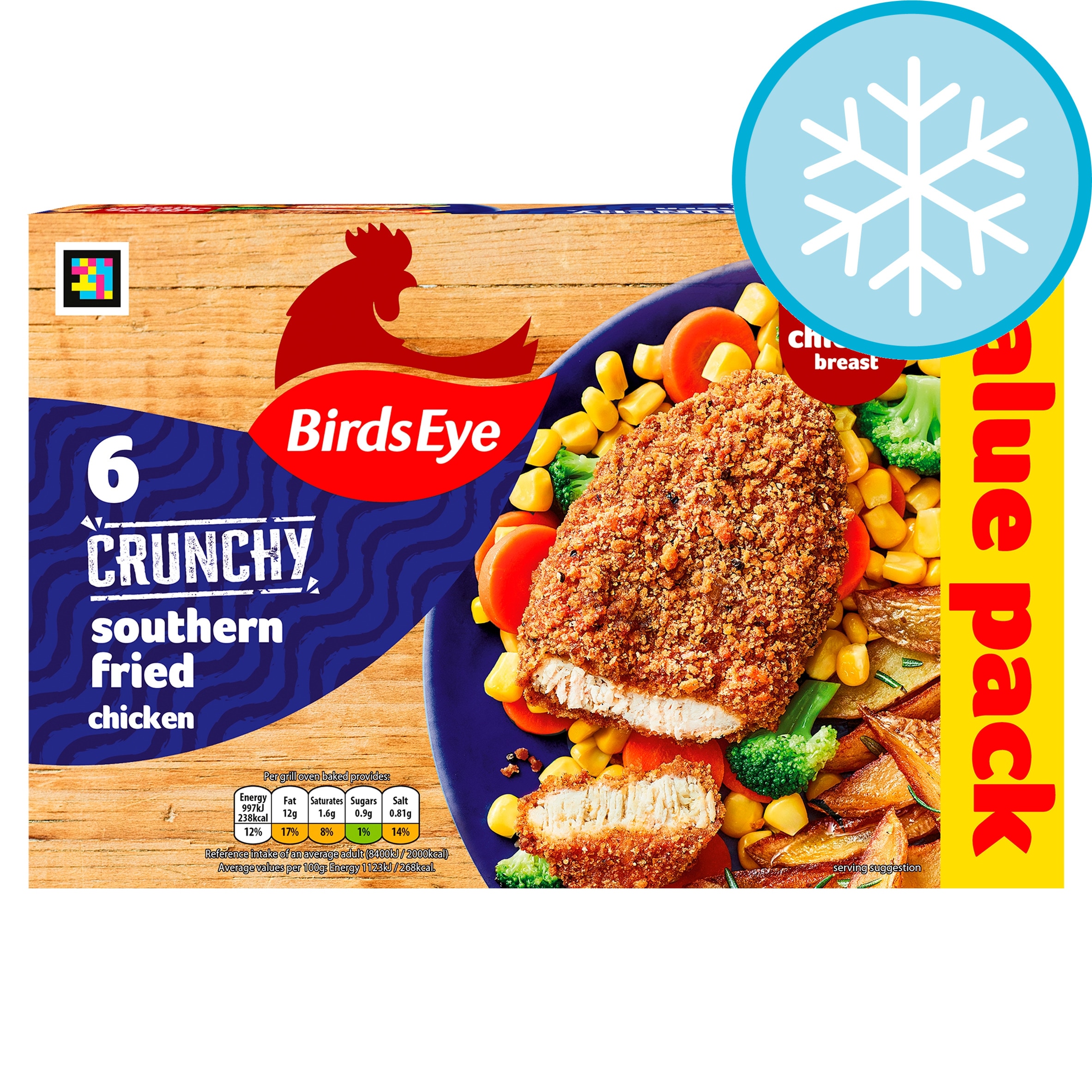 Birds Eye 6 Southern Fried Chicken in Breadcrumbs