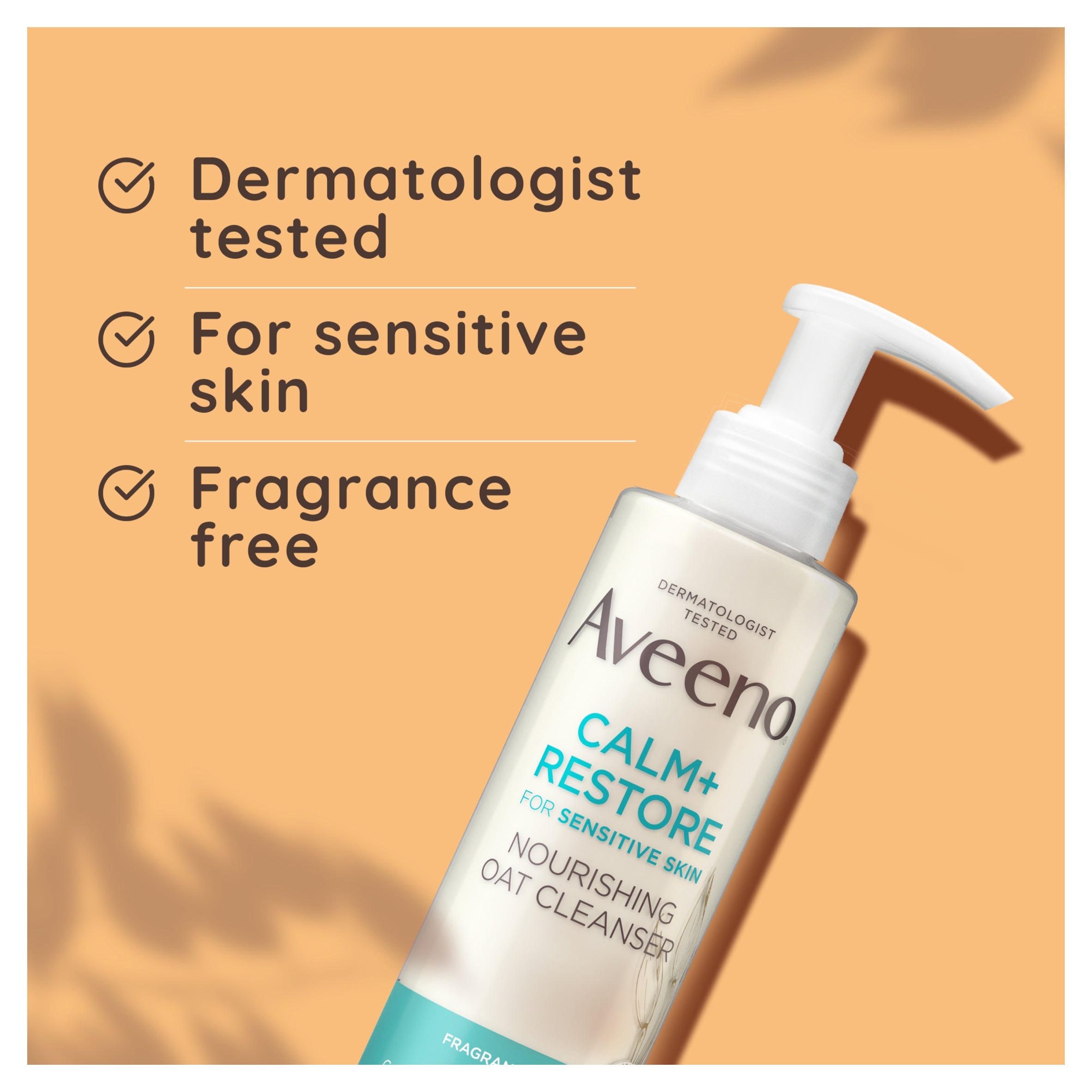 Aveeno Face Calm and Restore Nourishing Oat Cleanser 200ml thumbnail 4