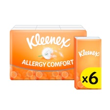 Kleenex Allergy Comfort Tissues Pocket Pack x6 9 Sheets