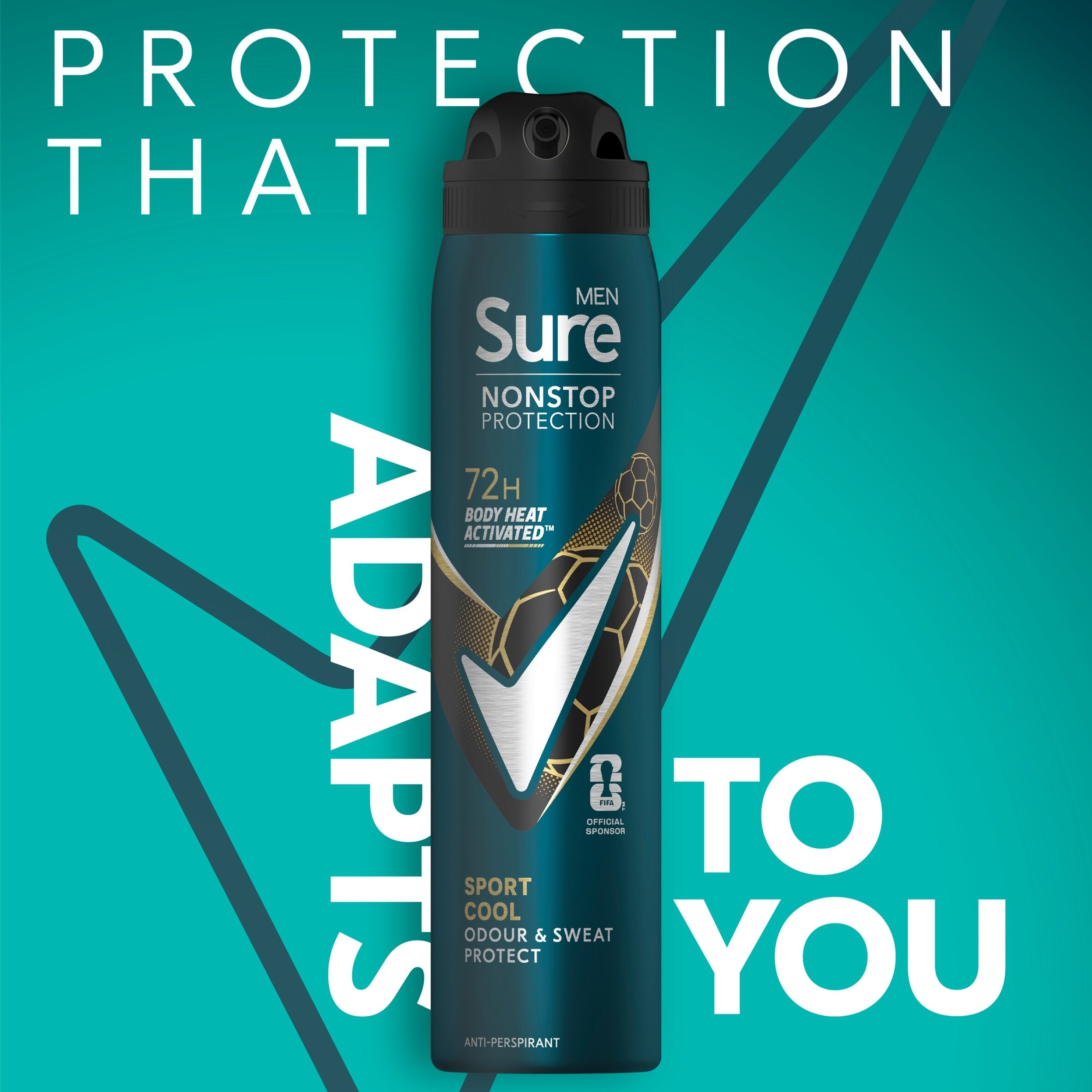 Sure Men Sport Cool 72h Antiperspirant Deodorant 250ml thumbnail 2