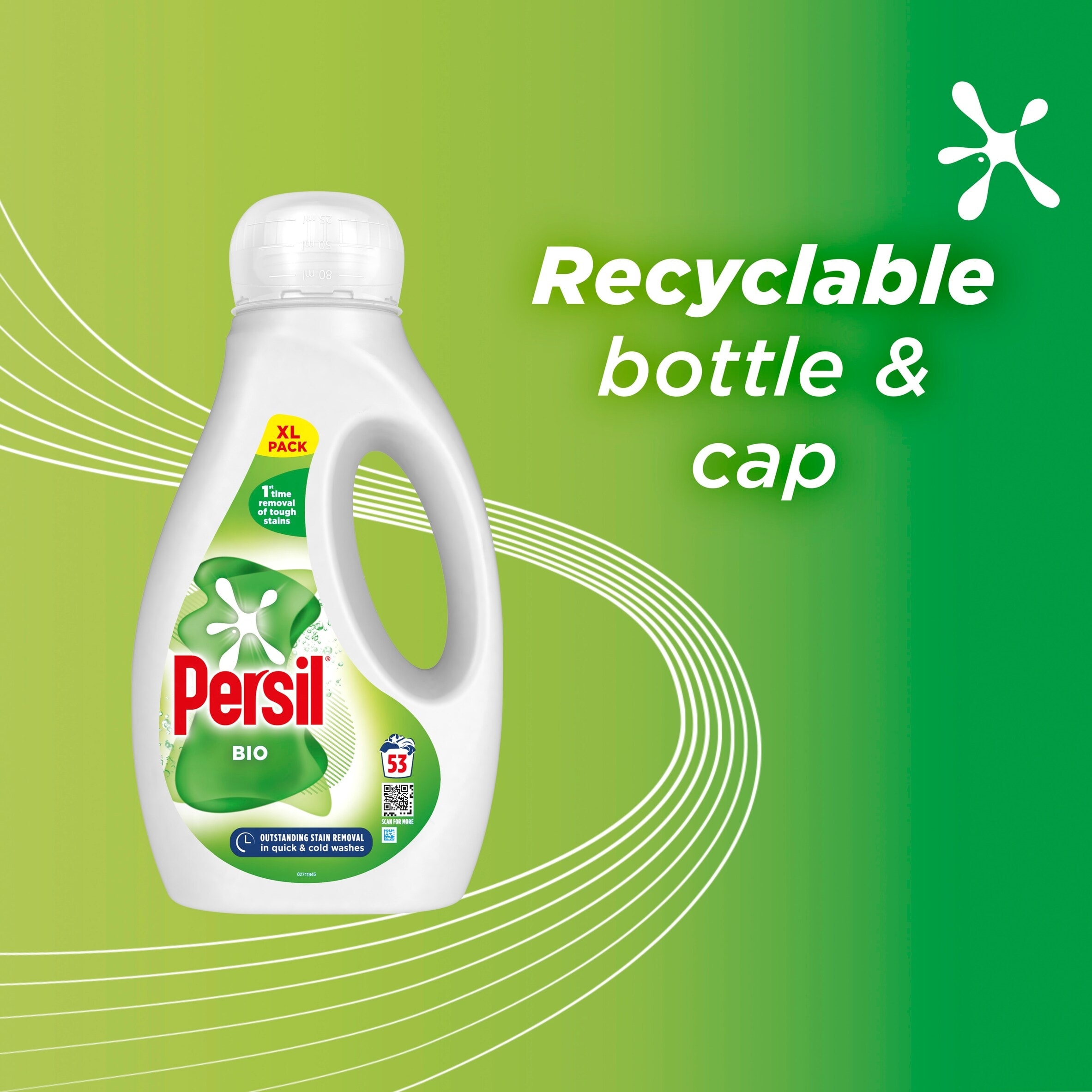 Persil Biological Laundry Detergent Liquid 53W 1431Ml thumbnail 4
