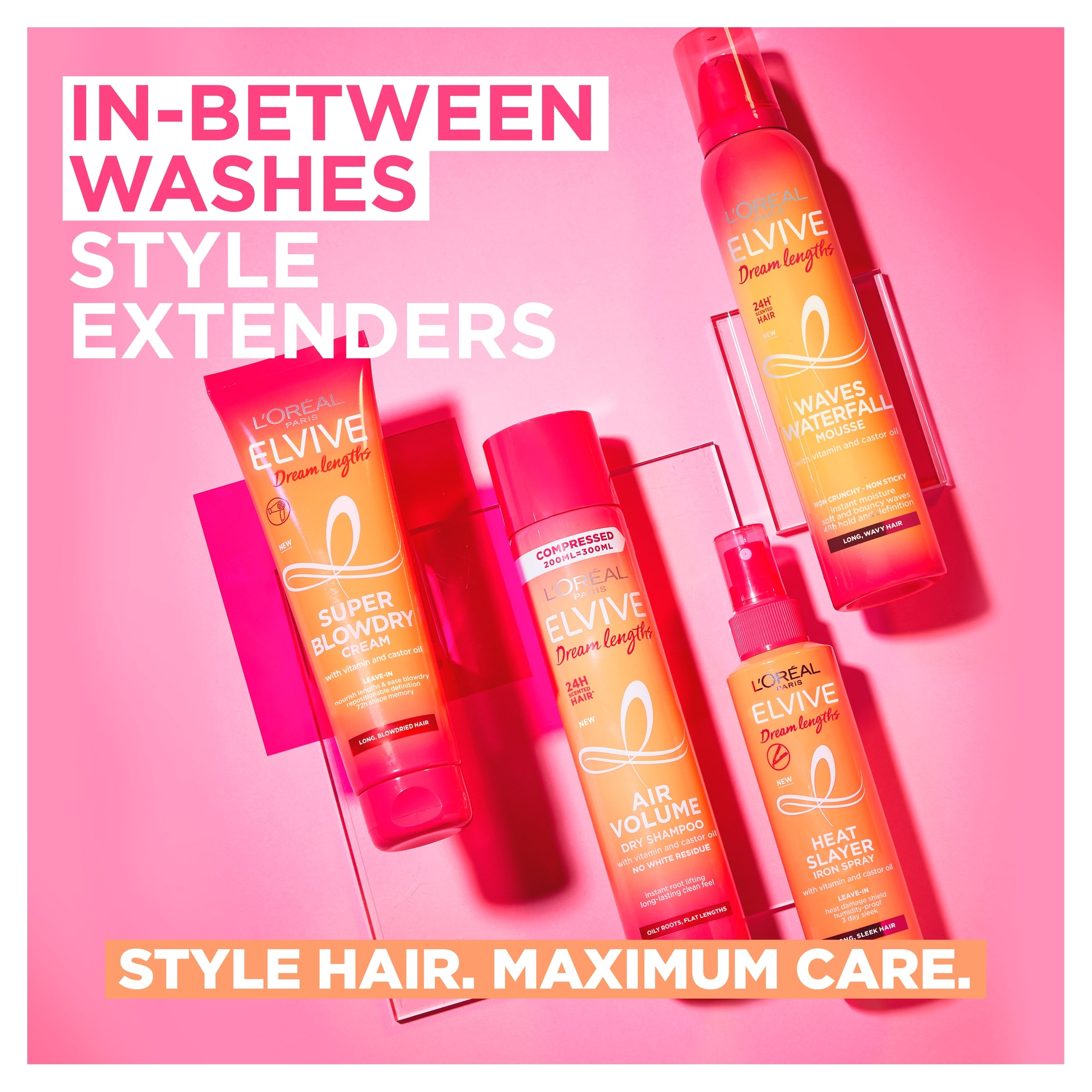 L'Oreal Paris Elvive Dream Lengths Heat Slayer Heat Protectant Spray 150ml thumbnail 4