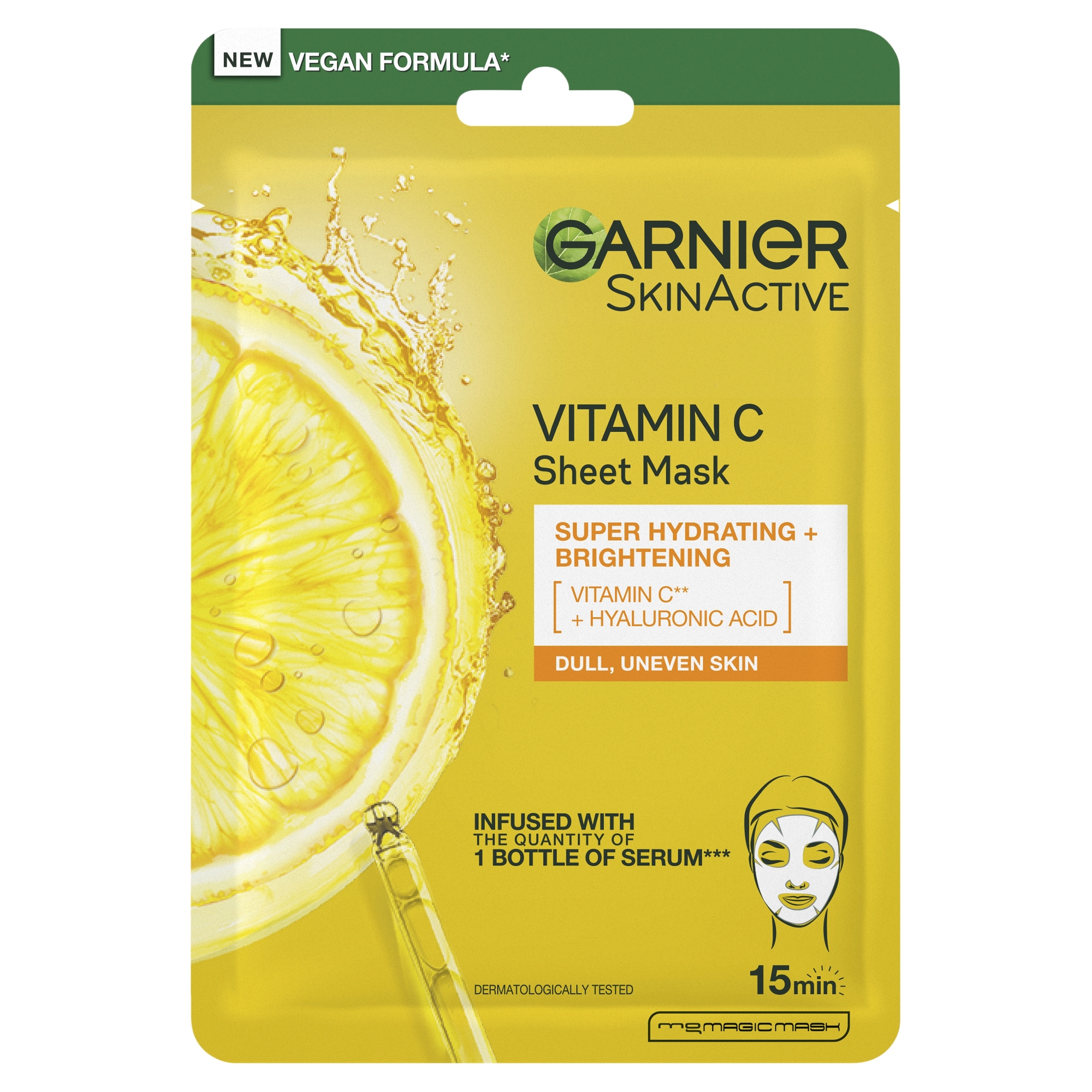 Garnier SkinActive Vitamin C Sheet Mask 28g