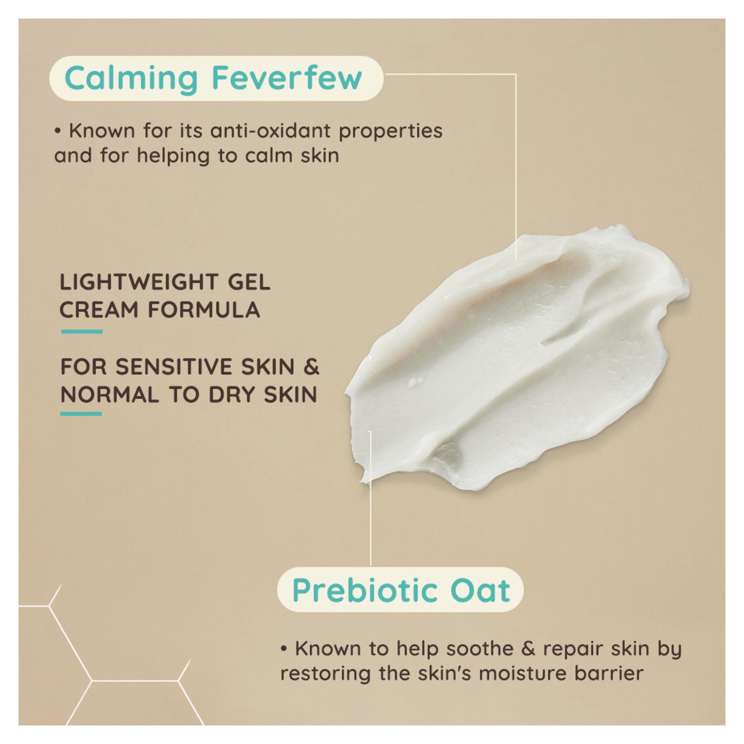 Aveeno Face Calm and Restore Oat Gel Moisturiser 50ml thumbnail 4