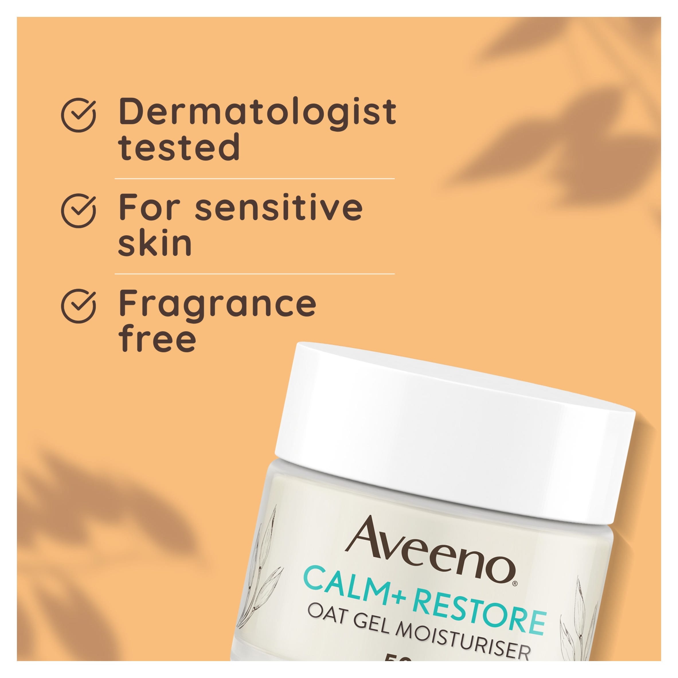 Aveeno Face Calm and Restore Oat Gel Moisturiser 50ml thumbnail 5