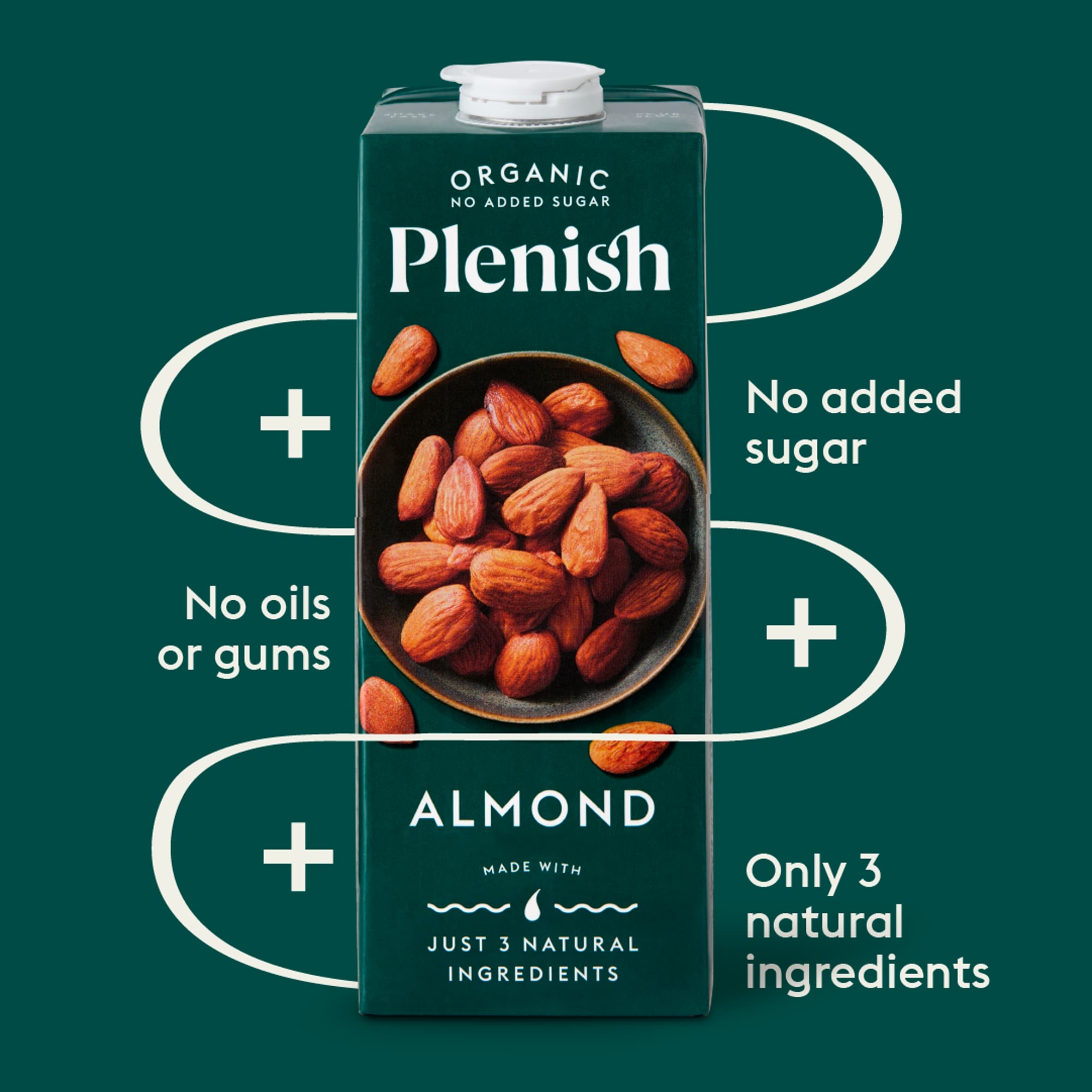 Plenish Organic Almond Longlife Dairy Free Drink 1L thumbnail 2