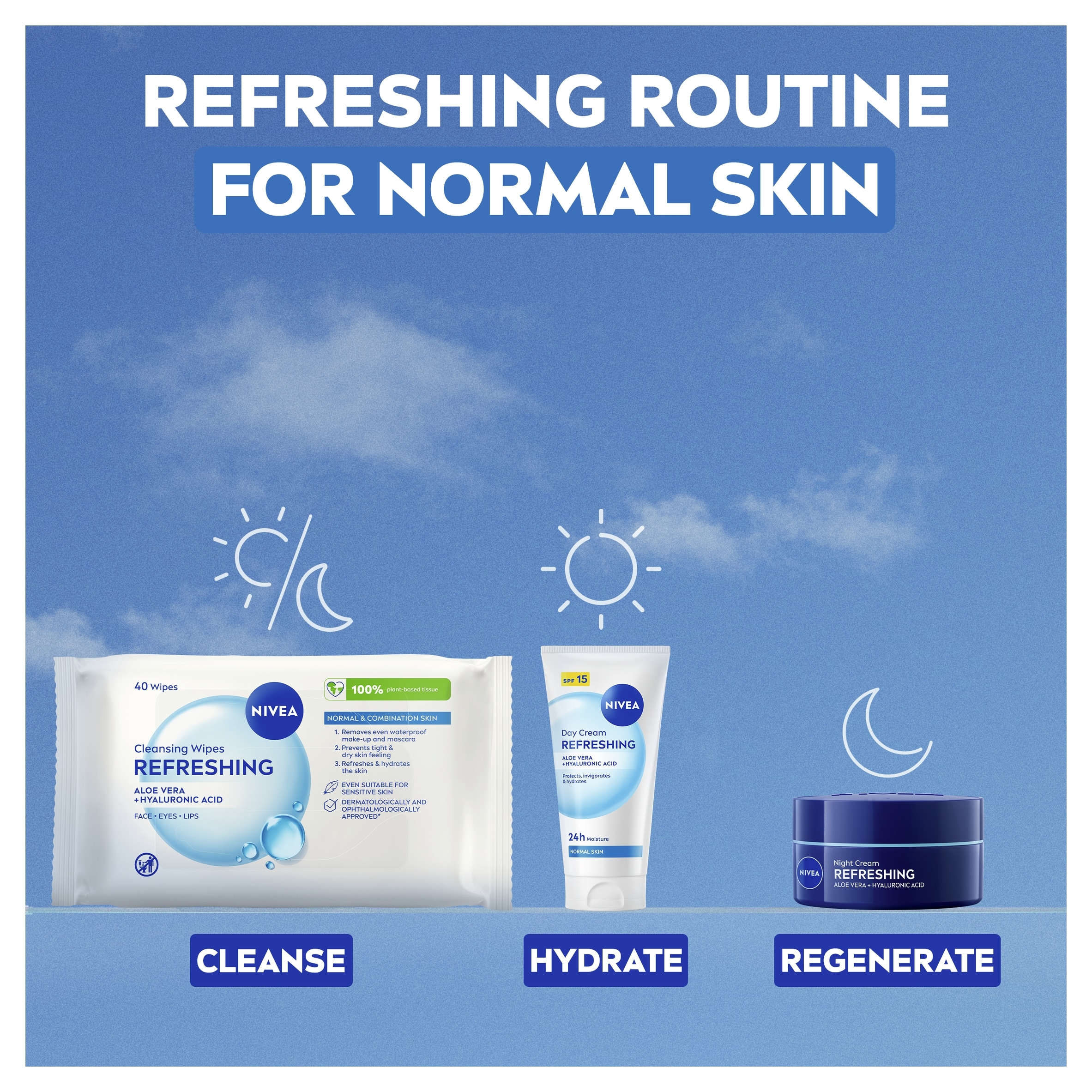 NIVEA Cleansing Face Wipes Normal Skin 25 Pack thumbnail 3