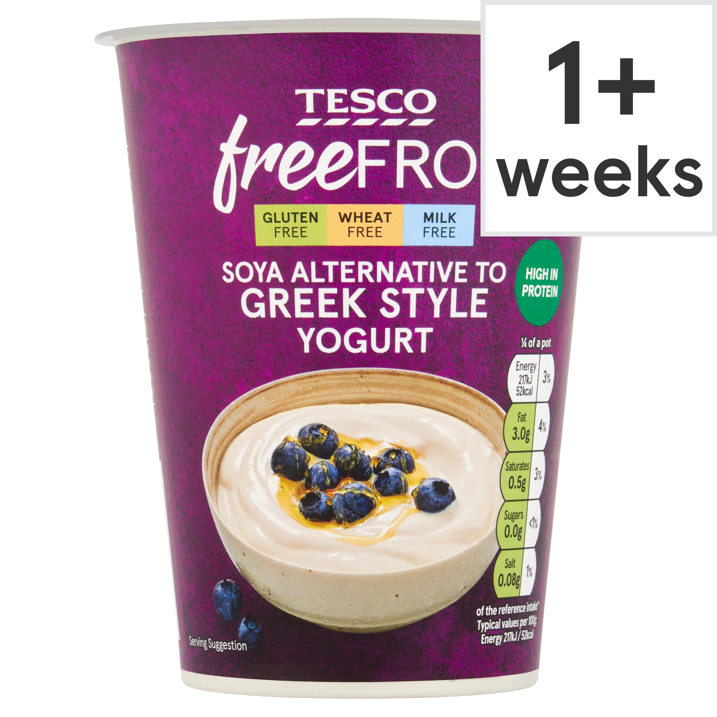 Tesco Free From Soya Alternative to Greek Style Yogurt 400g