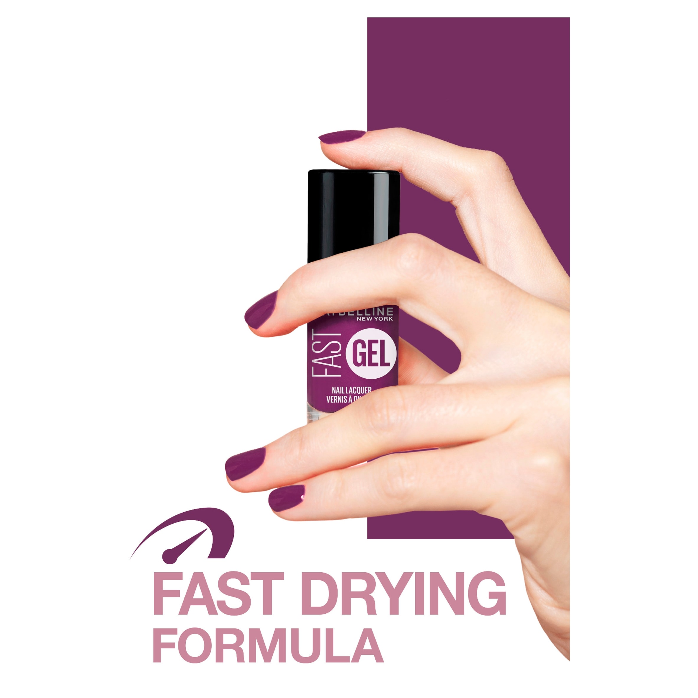 Maybelline Fast Gel Nail Lacquer Wicked Berry 6.7Ml thumbnail 3