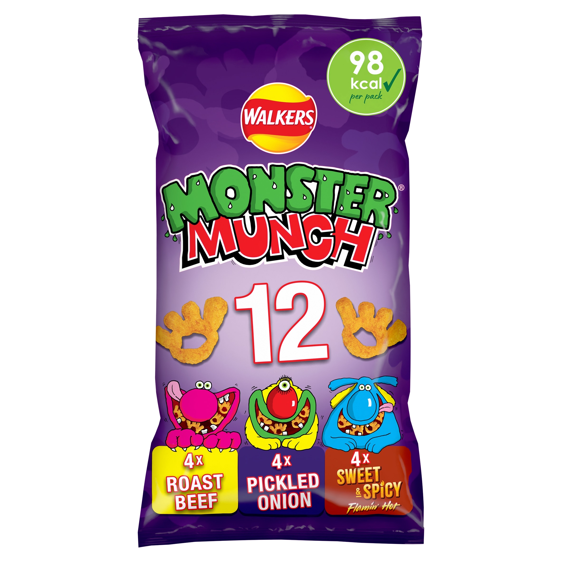 Walkers Monster Munch Variety Multipack Crisps 12x20g thumbnail 2