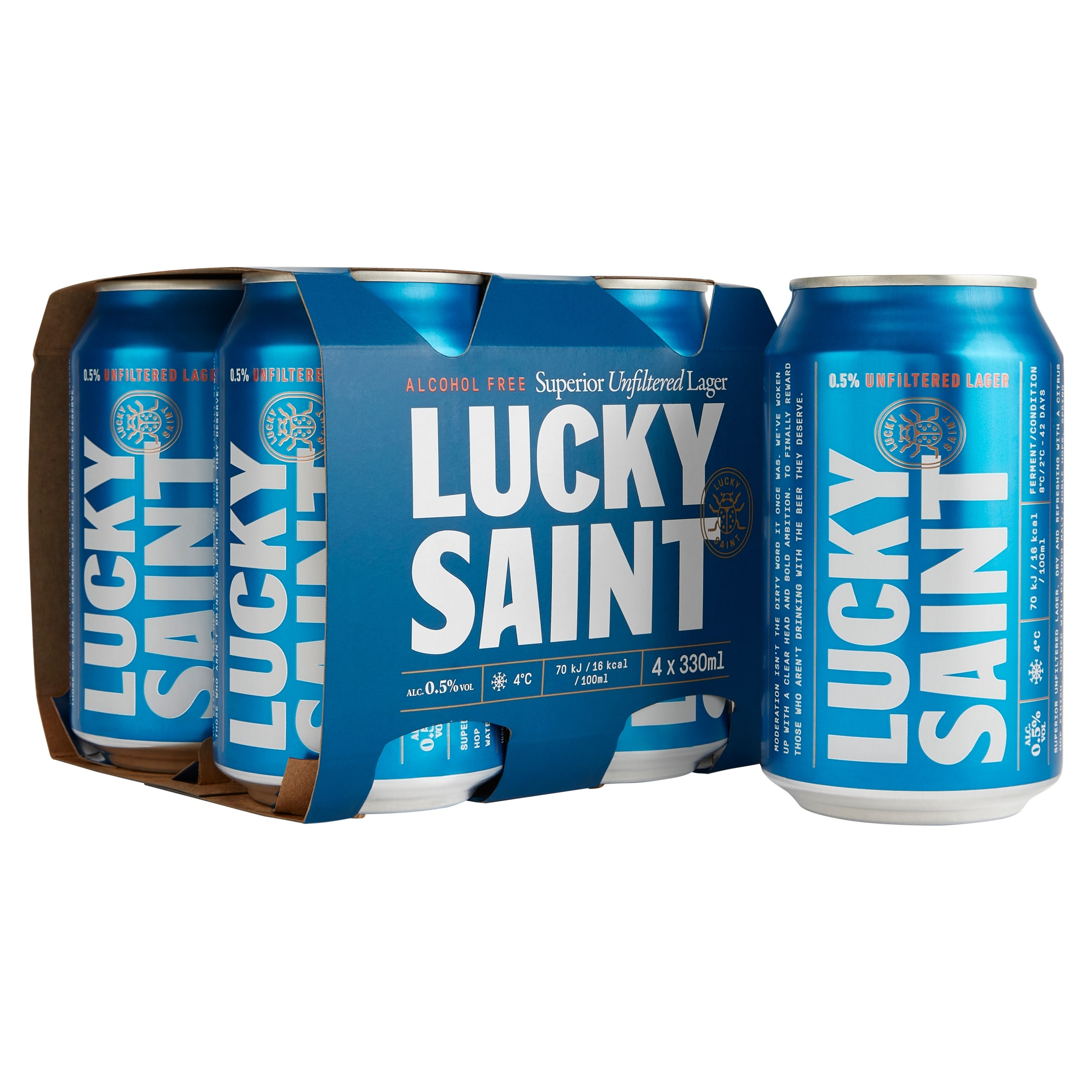 Lucky Saint Lager Alcohol Free 0.5%