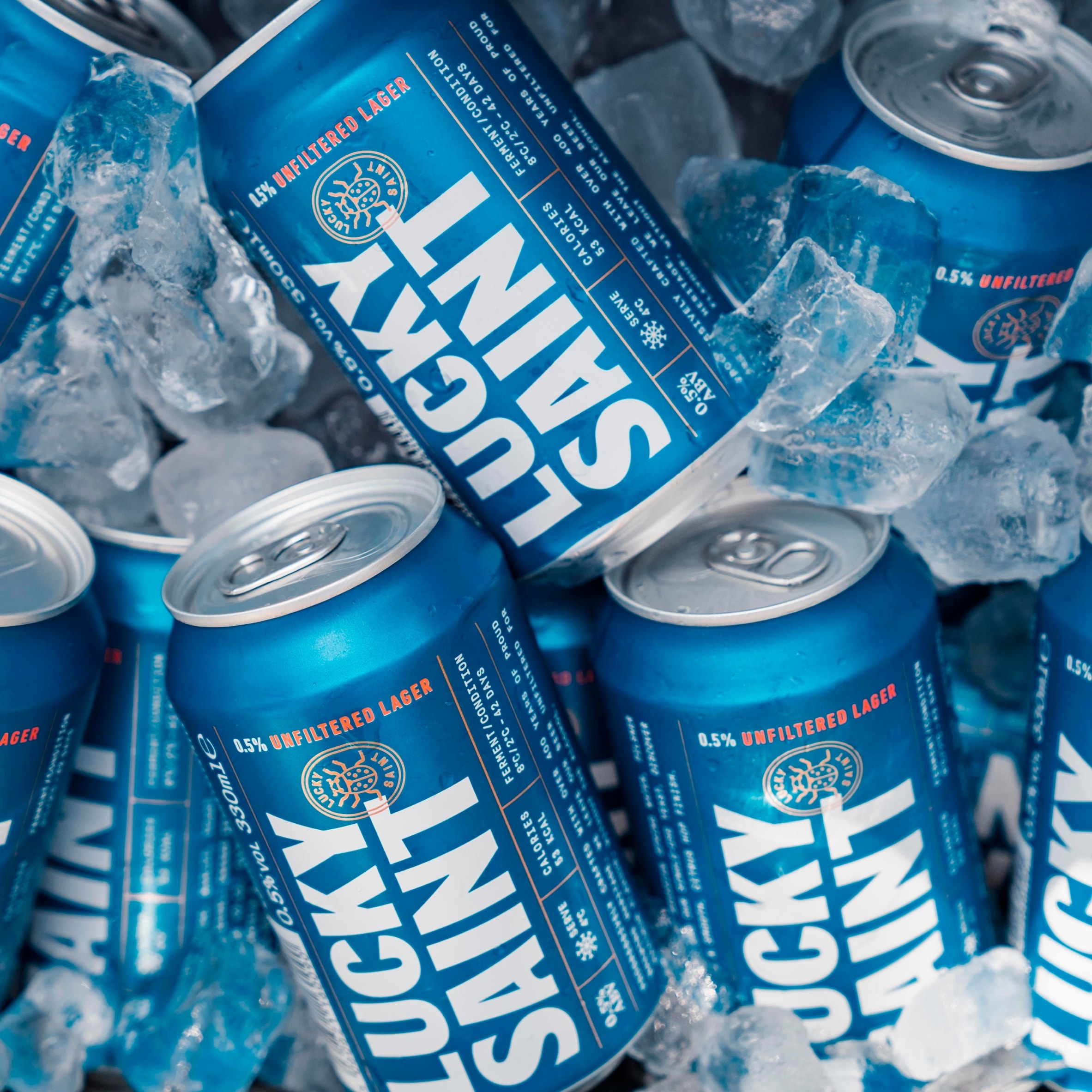 Lucky Saint Alcohol Free Lager 4x330ml  thumbnail 3