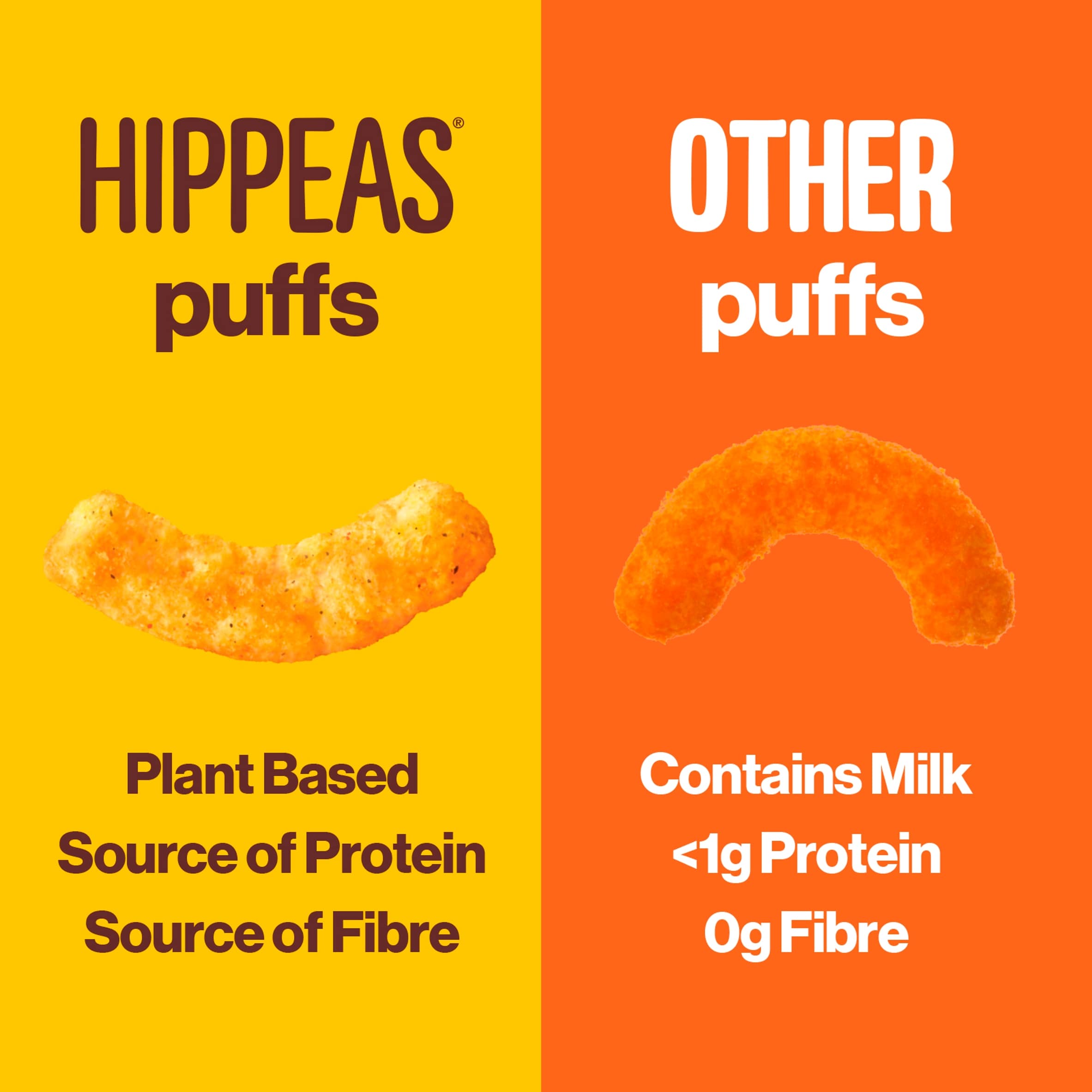 Hippeas Salt & Vinegar Vibes Chickpea Puff Snacks 5 Pack 15g thumbnail 4