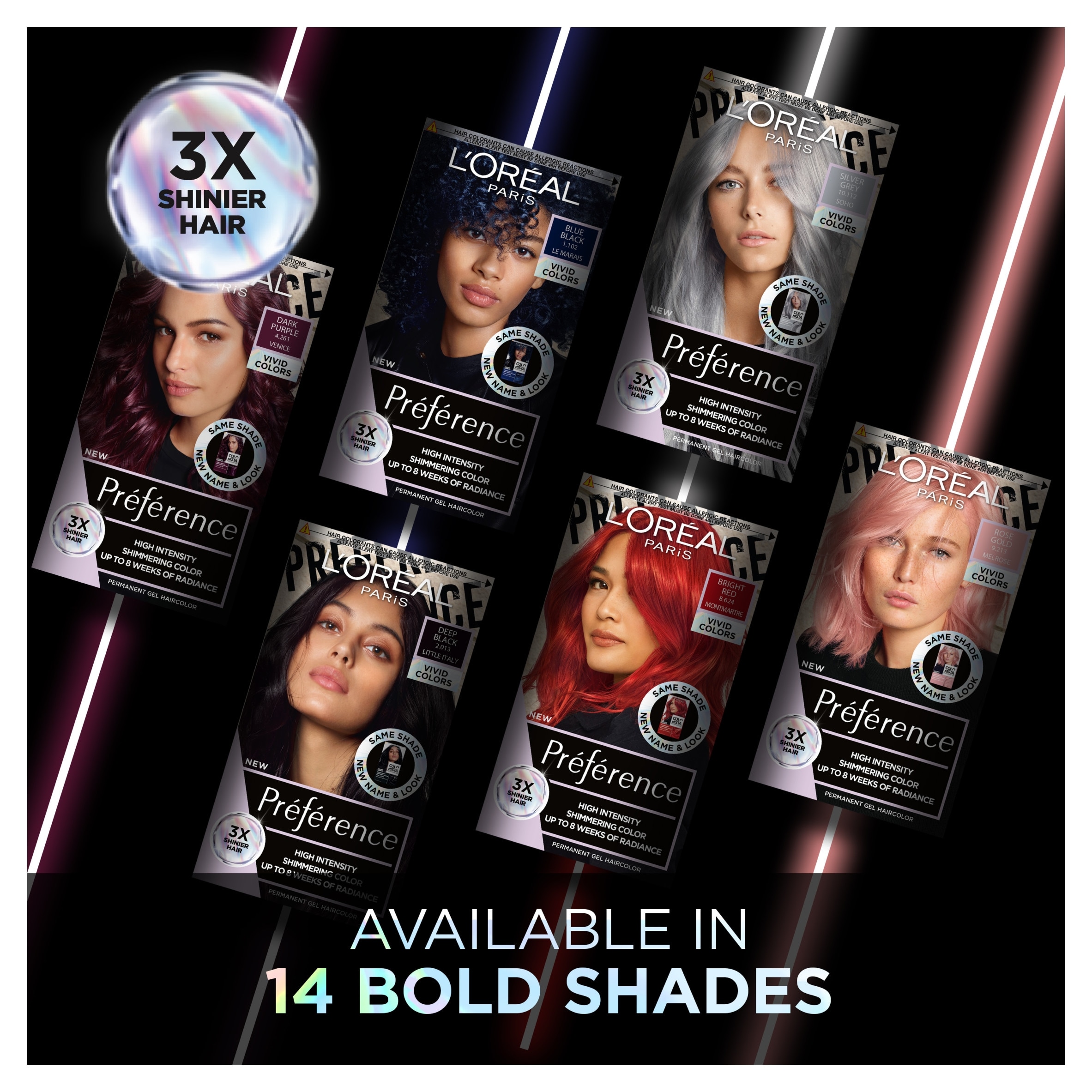 L'Oreal Paris Preference Vivids 7.46 Electric Mango Permanent Hair Dye thumbnail 5